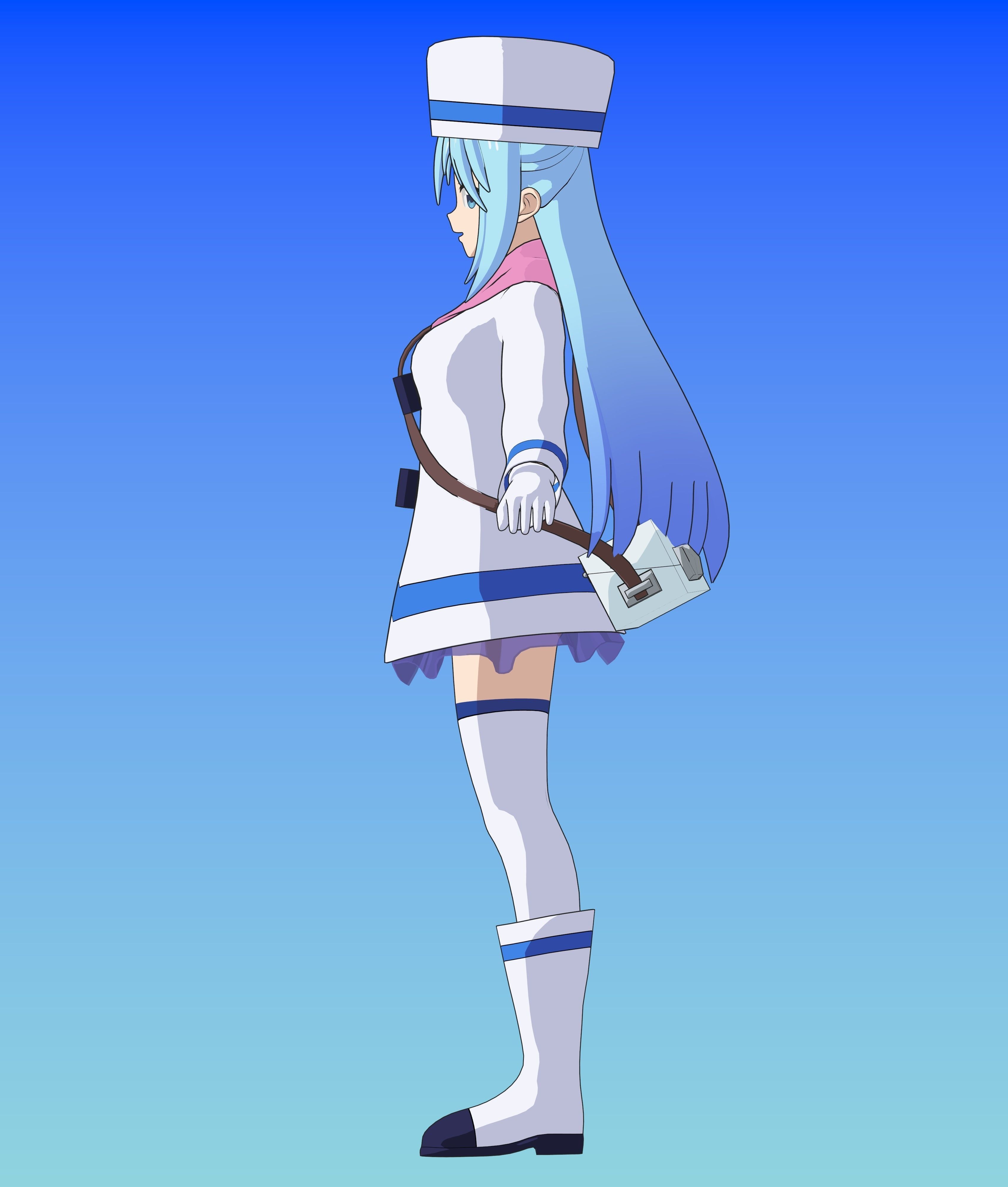 Pack Aqua Goddess - Konosuba - 3D Model Blender Low-poly 3D model_8