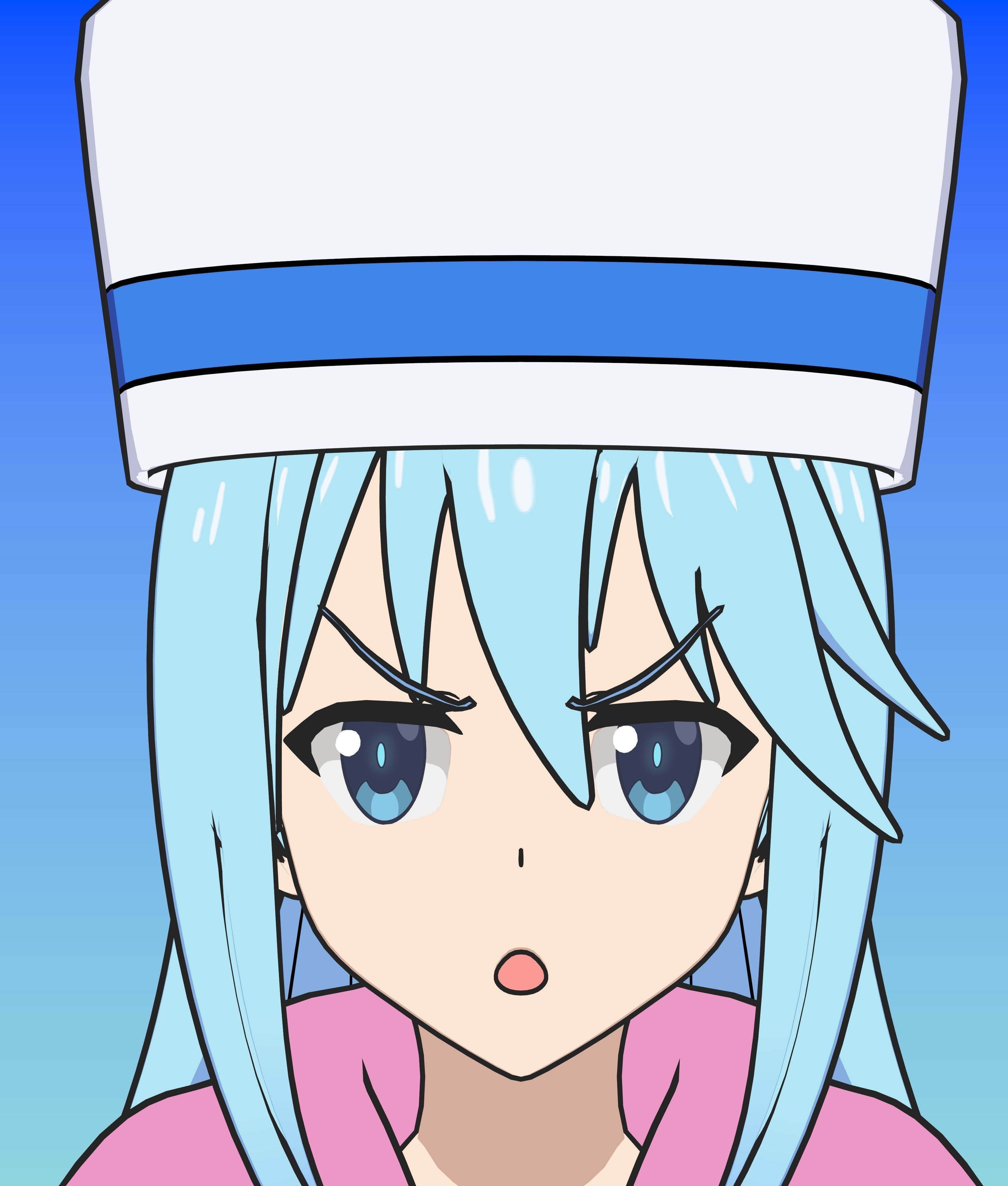 Pack Aqua Goddess - Konosuba - 3D Model Blender Low-poly 3D model_18