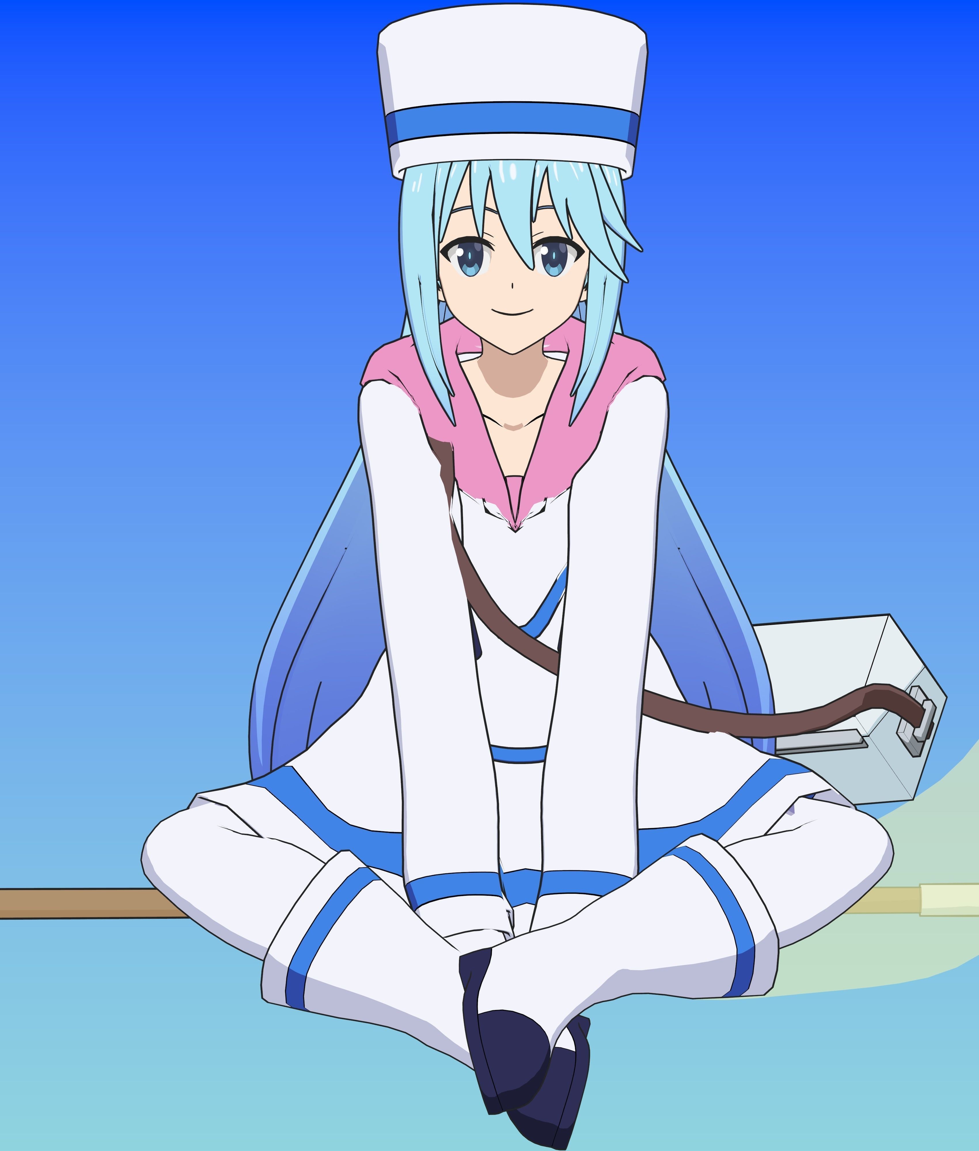 Pack Aqua Goddess - Konosuba - 3D Model Blender Low-poly 3D model_6