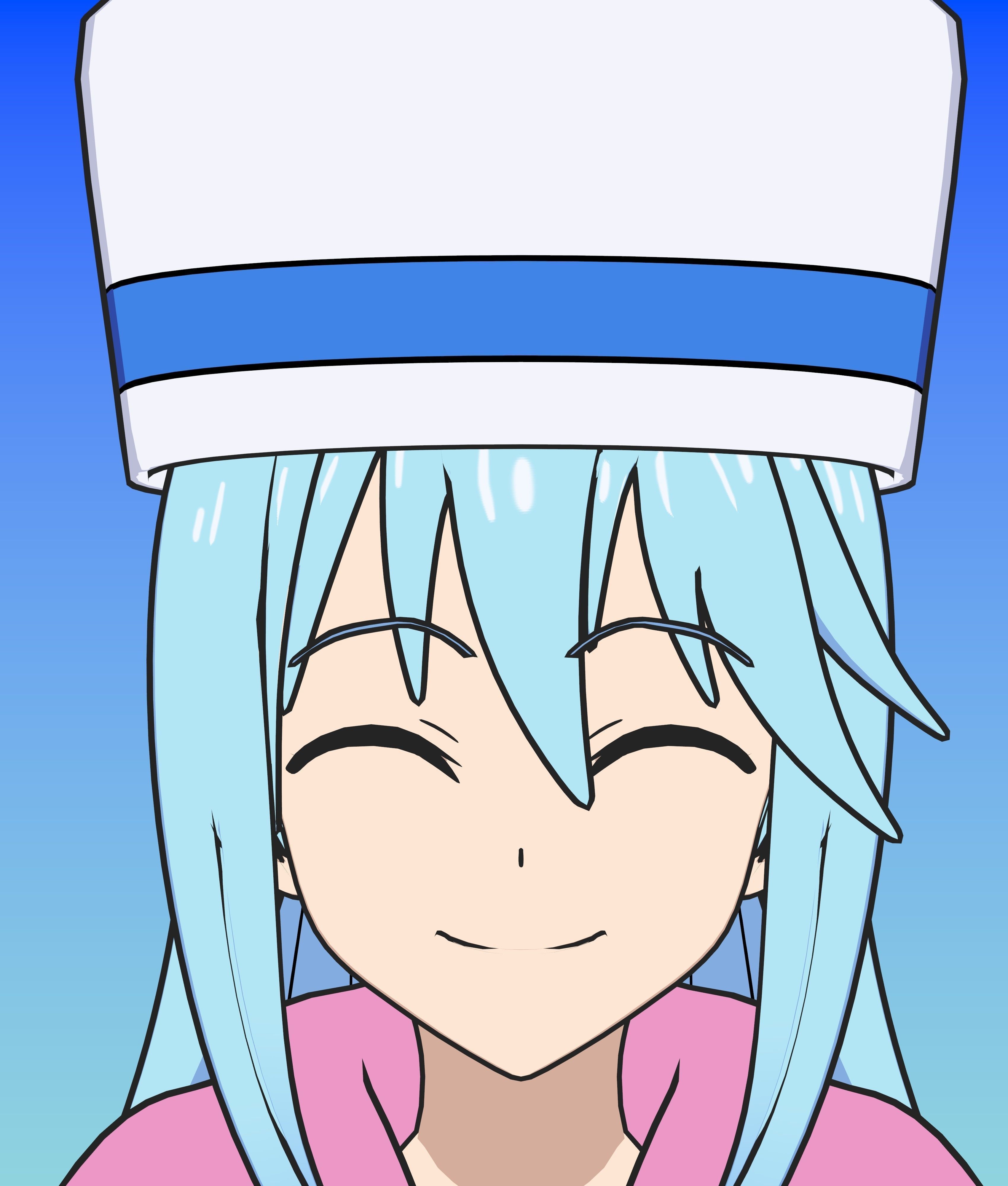 Pack Aqua Goddess - Konosuba - 3D Model Blender Low-poly 3D model_17