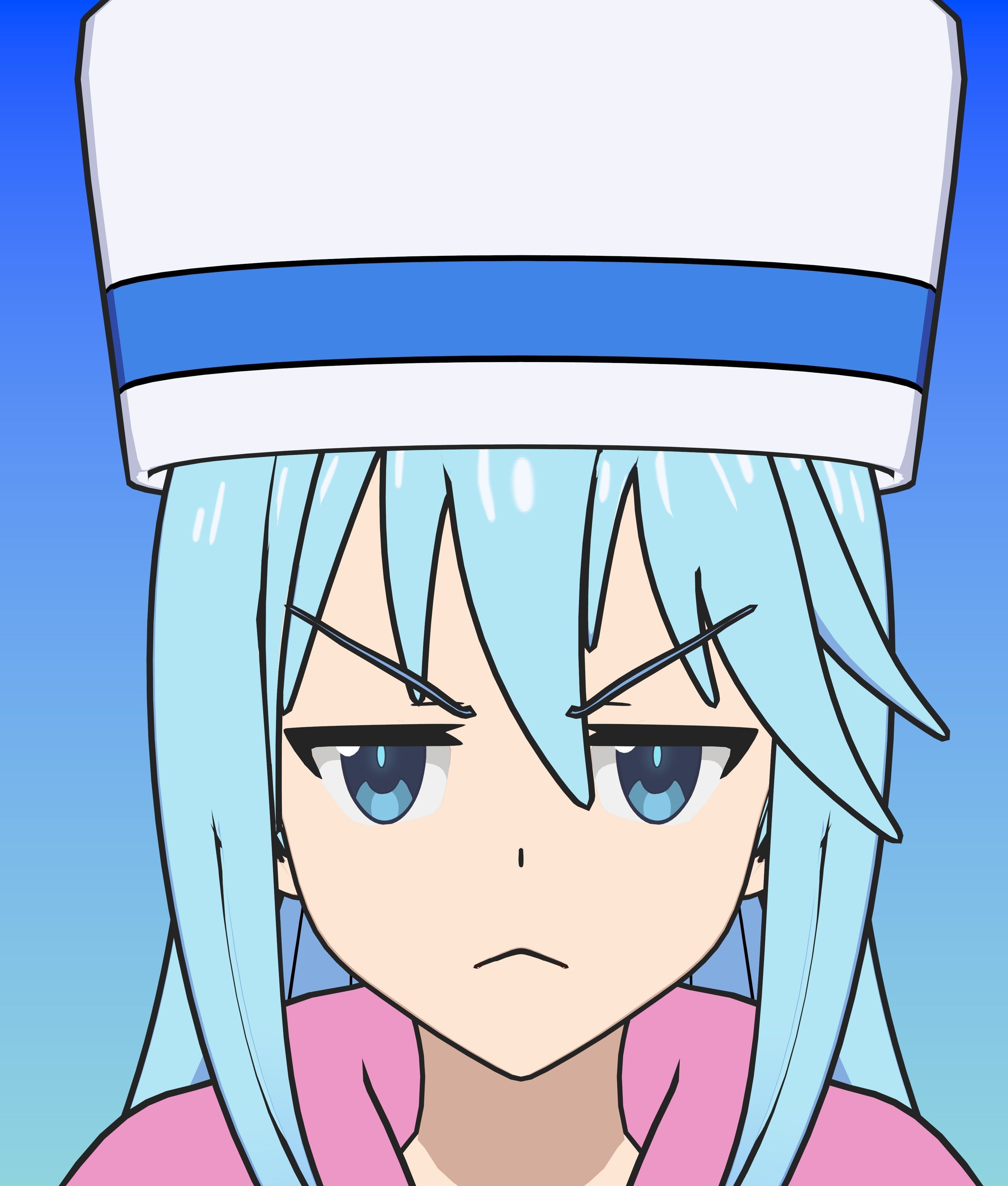 Pack Aqua Goddess - Konosuba - 3D Model Blender Low-poly 3D model_16