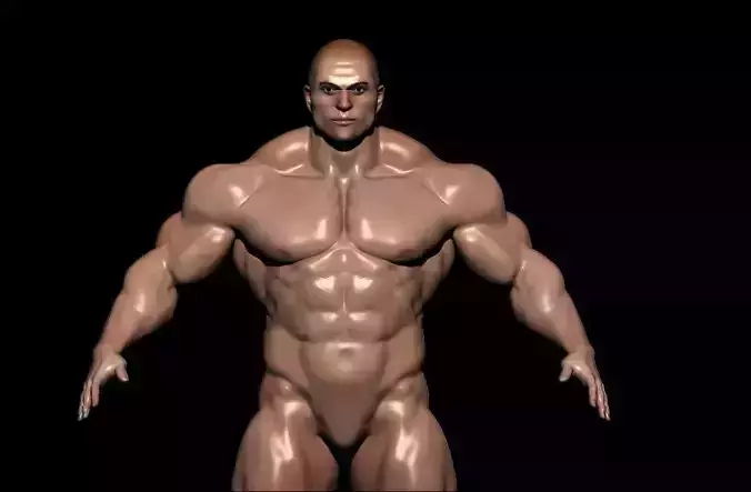 BODYBUILDER  Low-poly 3D model