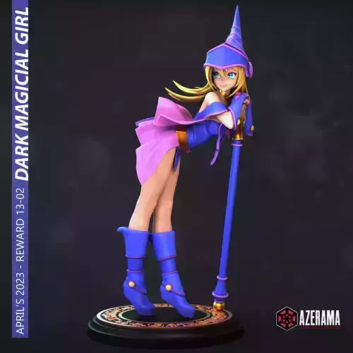 DARK MAGICIAN GIRL STL READY FOR 3D PRINTING 3D print model