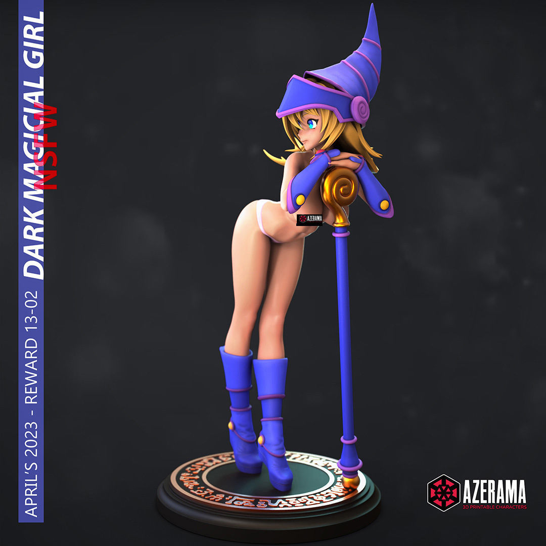 DARK MAGICIAN GIRL NSFW - STL READY FOR 3D PRINTING 3D print model_4