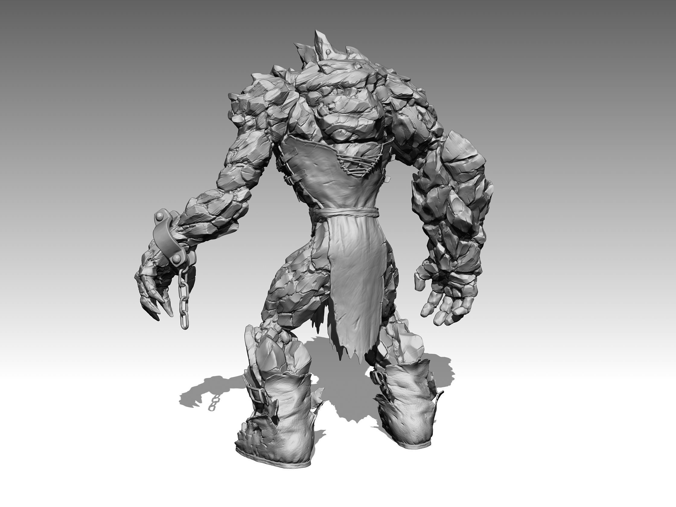 Ice Rock Creature 3D model_3