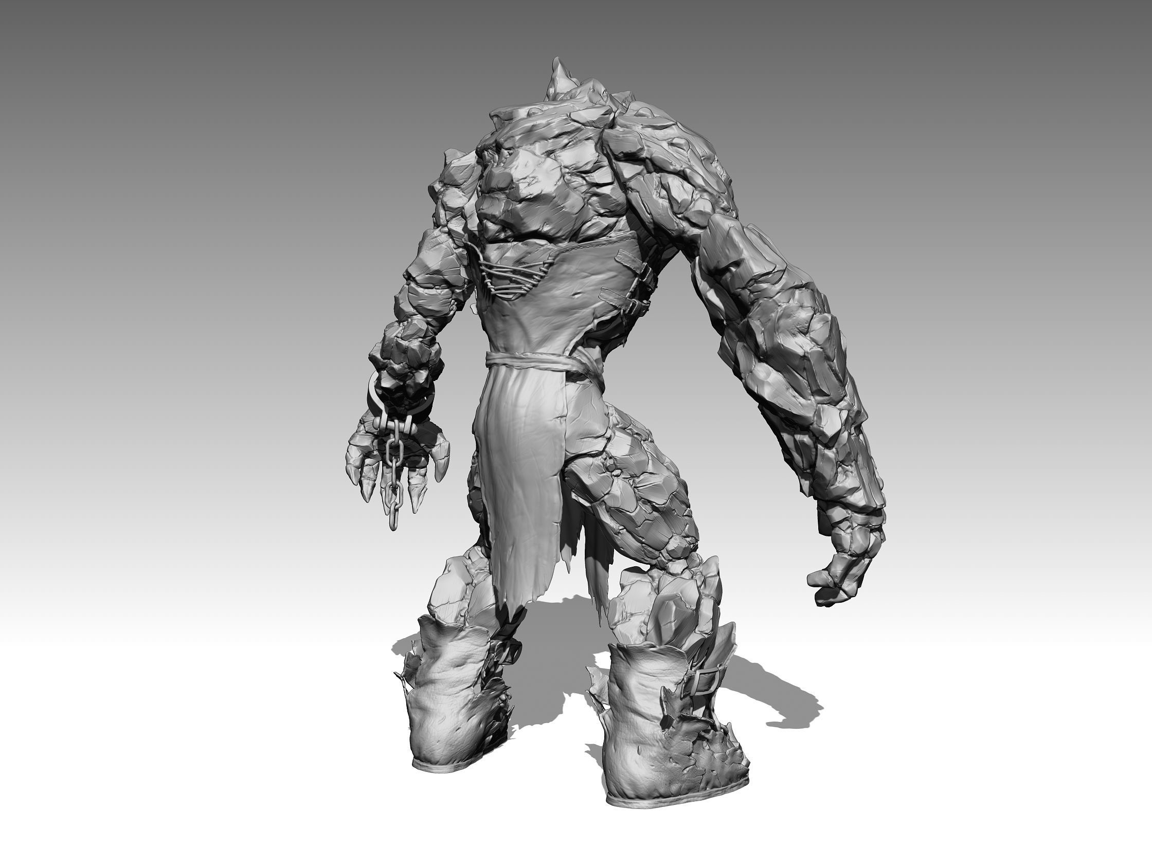 Ice Rock Creature 3D model_2