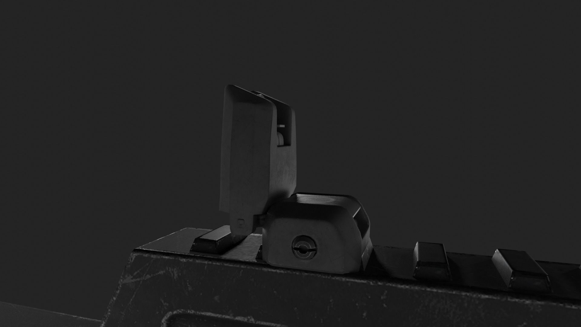 Sci-fi STEYR AUG A3 Low-poly 3D model_10