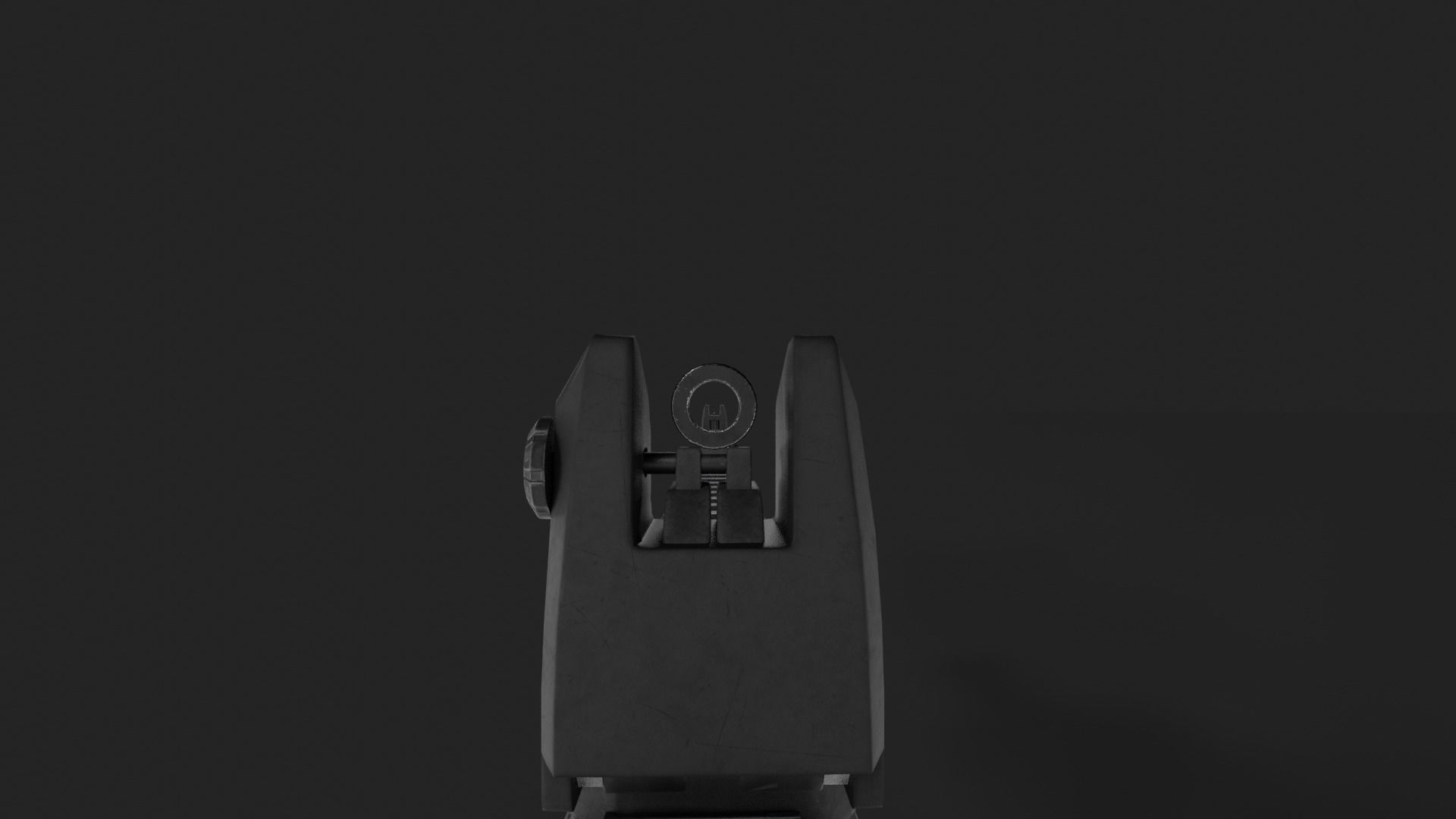 Sci-fi STEYR AUG A3 Low-poly 3D model_9