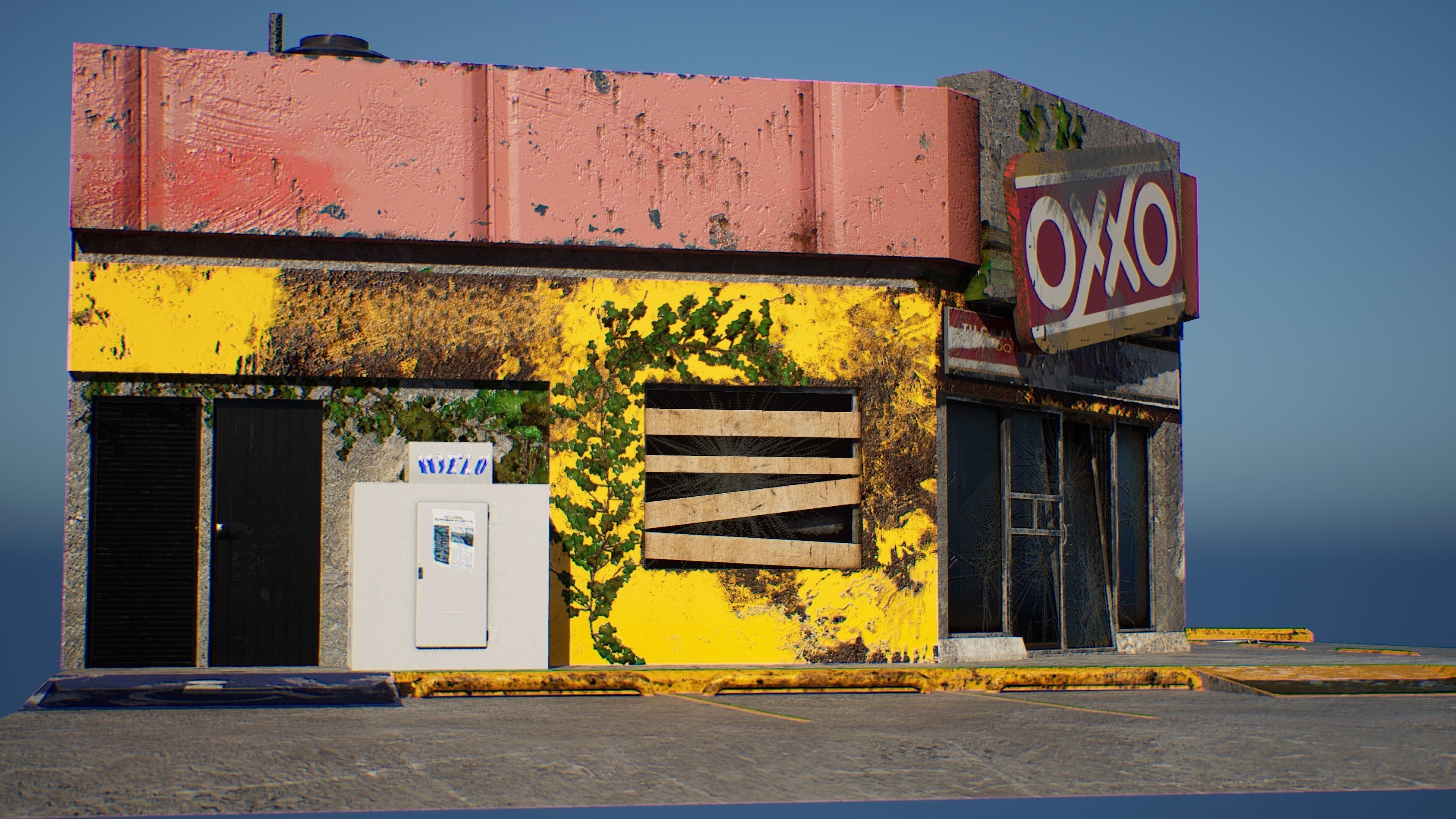 The Last OXXO Low-poly 3D model_5