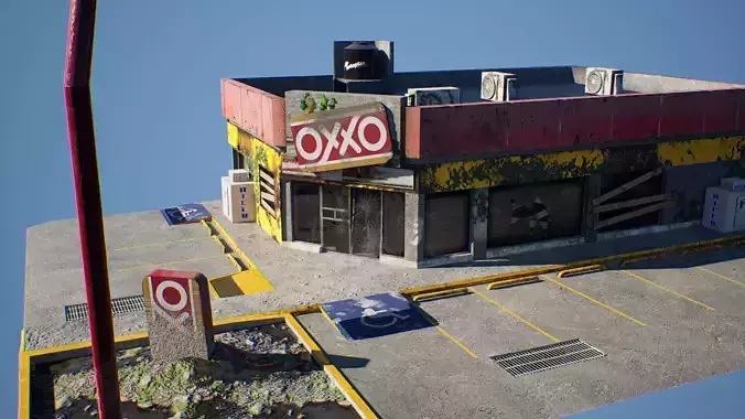 The Last OXXO Low-poly 3D model