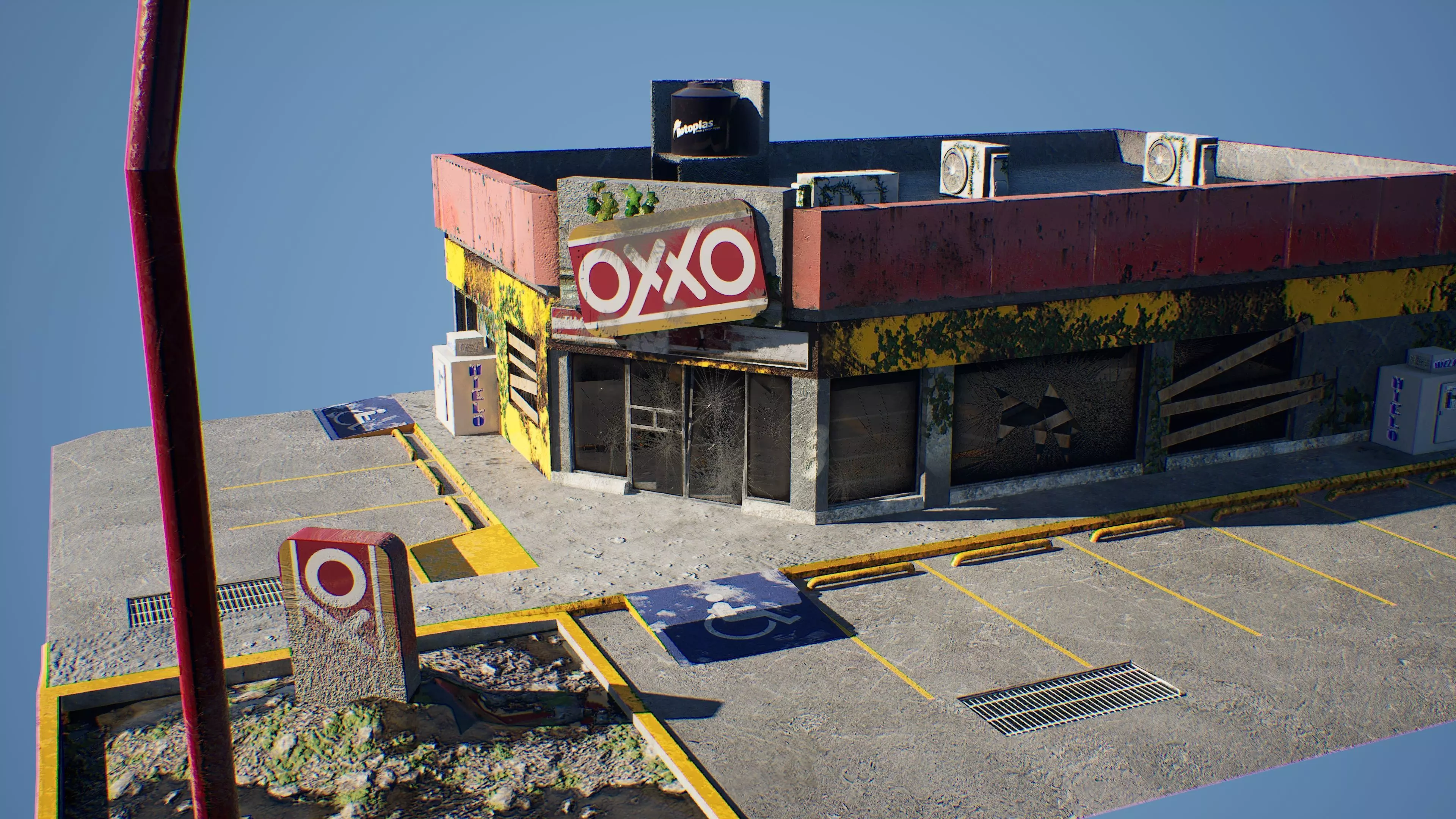 The Last OXXO Low-poly 3D model_0