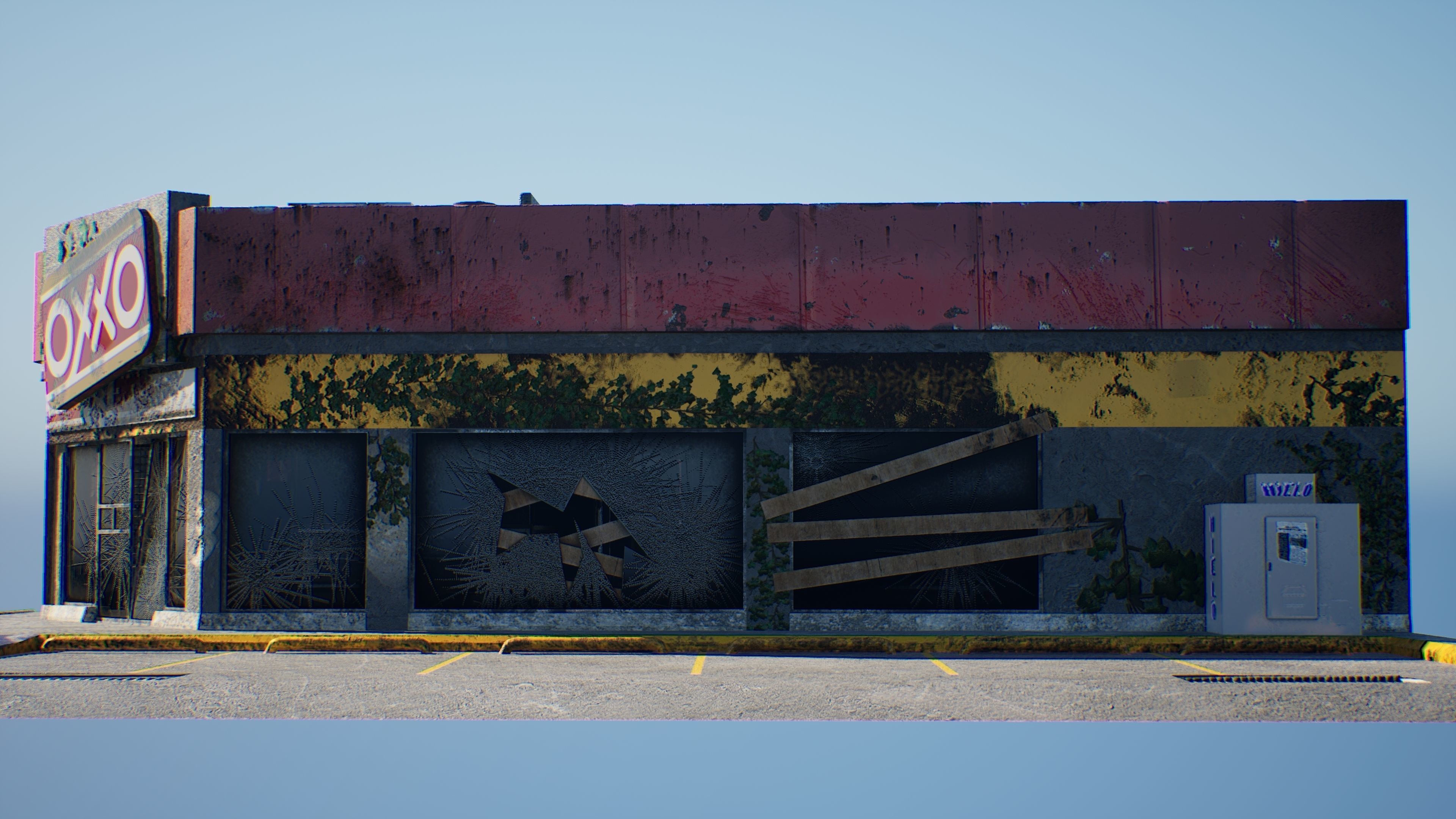 The Last OXXO Low-poly 3D model_6