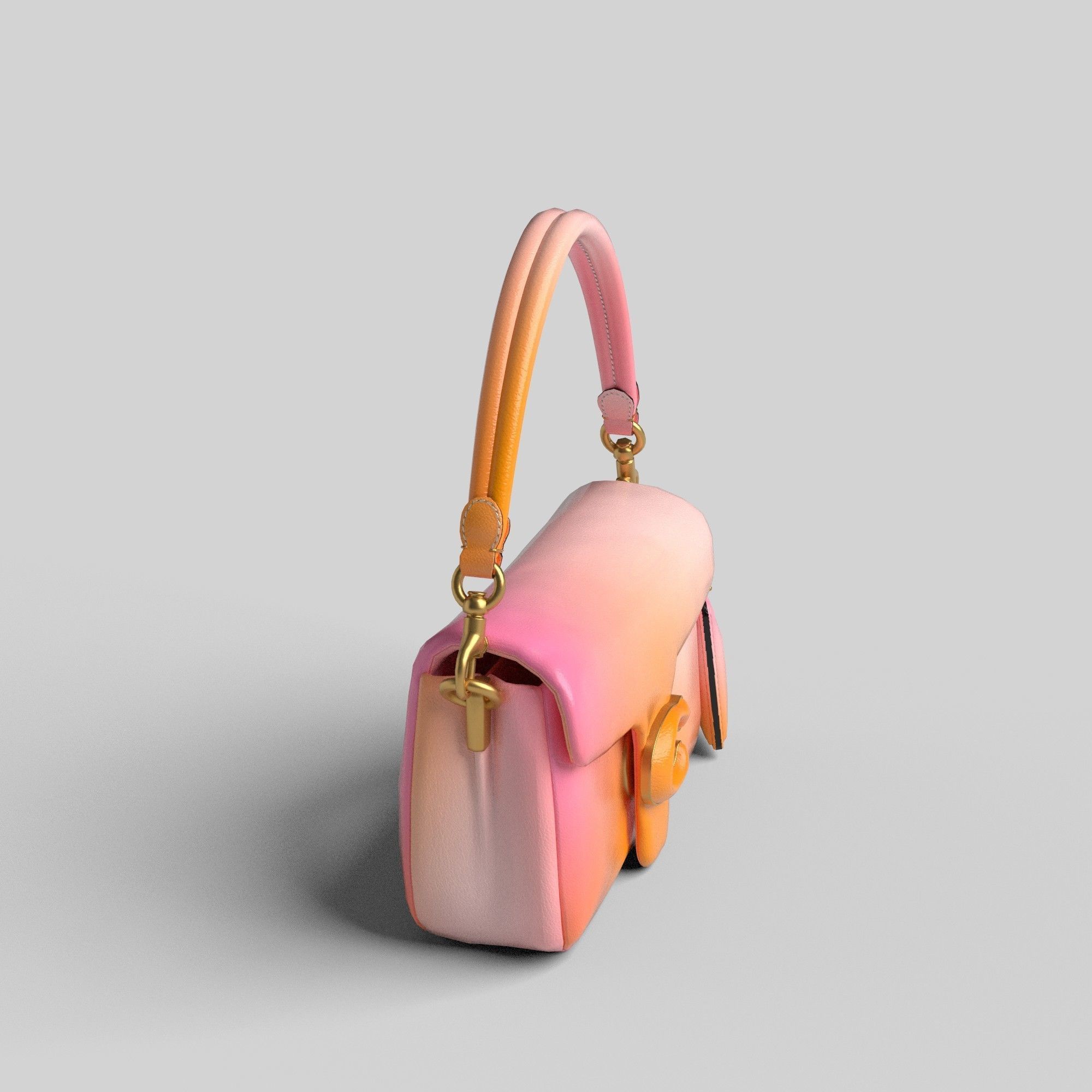 BAG-PILLOW TABBY SHOULDER  Low-poly 3D model_4