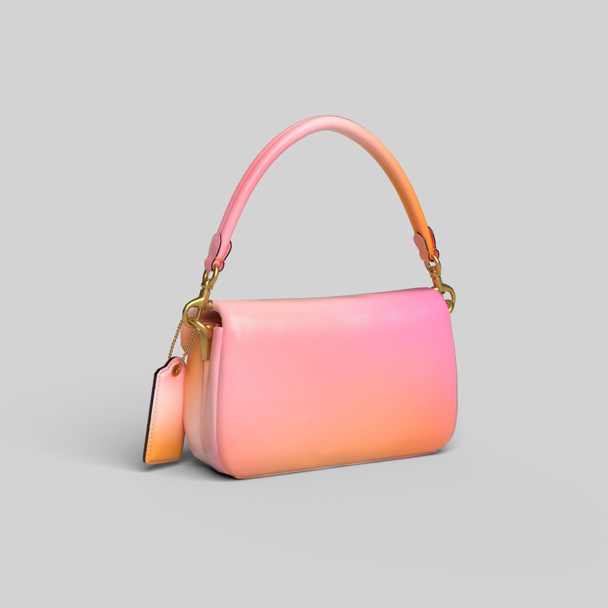 BAG-PILLOW TABBY SHOULDER  Low-poly 3D model_8