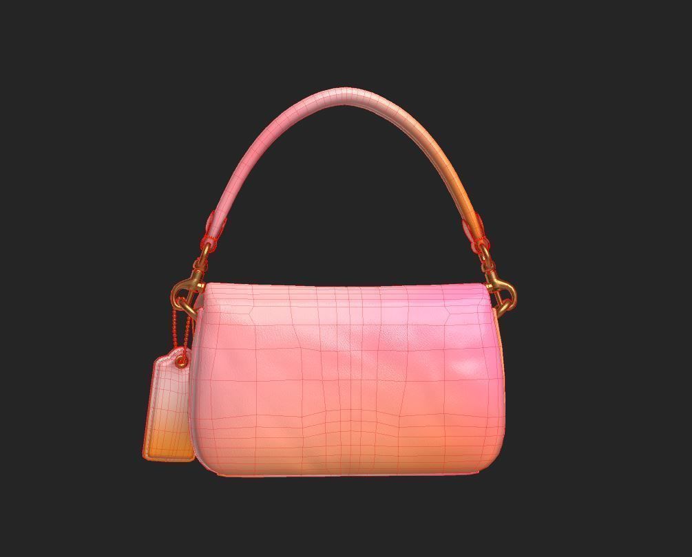 BAG-PILLOW TABBY SHOULDER  Low-poly 3D model_15