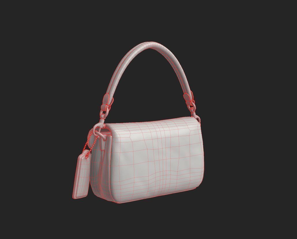 BAG-PILLOW TABBY SHOULDER  Low-poly 3D model_13