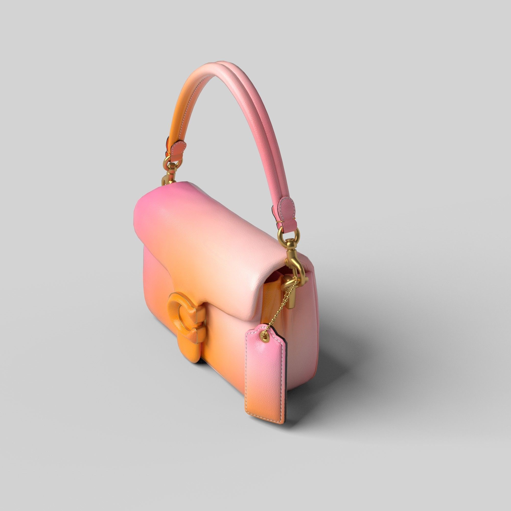 BAG-PILLOW TABBY SHOULDER  Low-poly 3D model_10