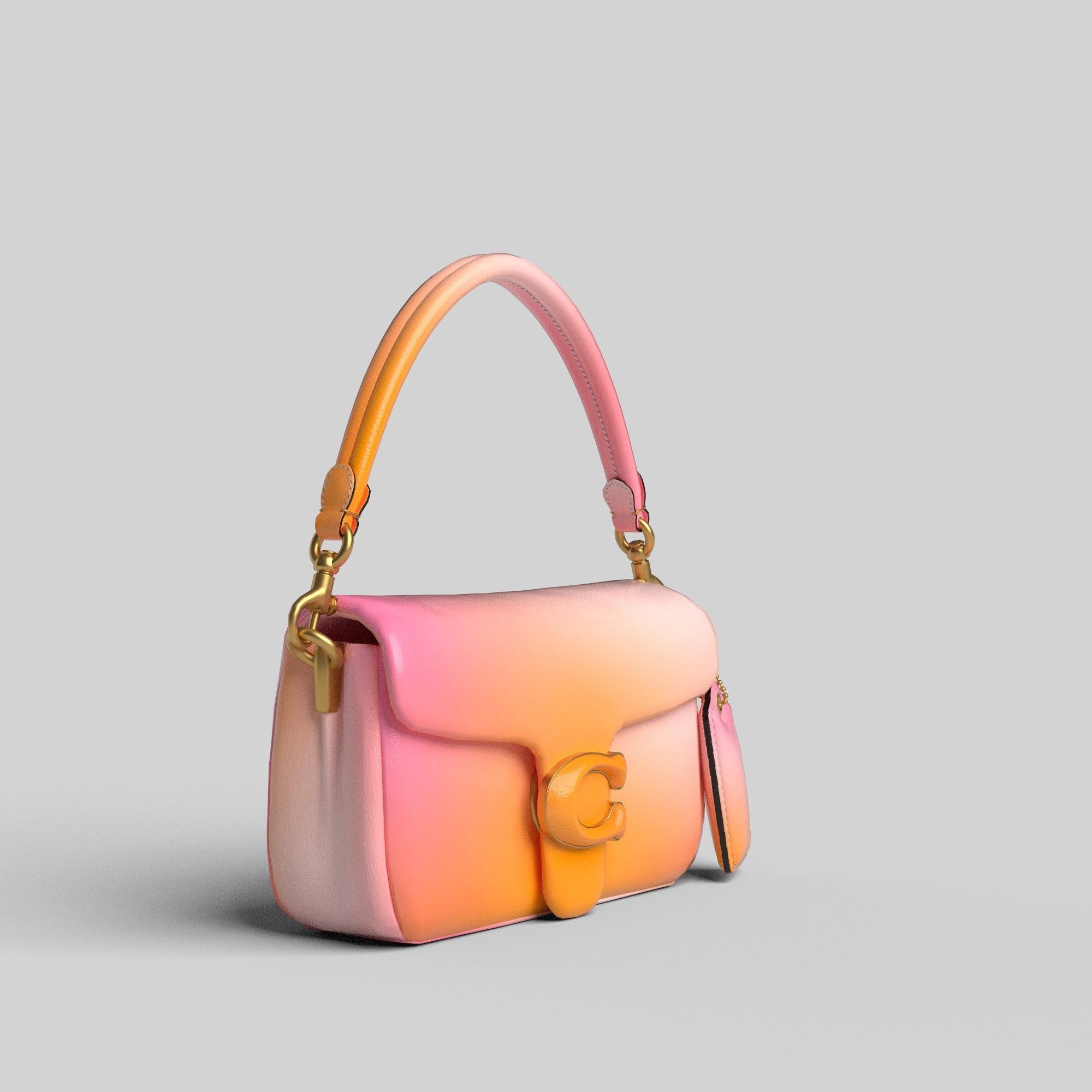 BAG-PILLOW TABBY SHOULDER  Low-poly 3D model_3