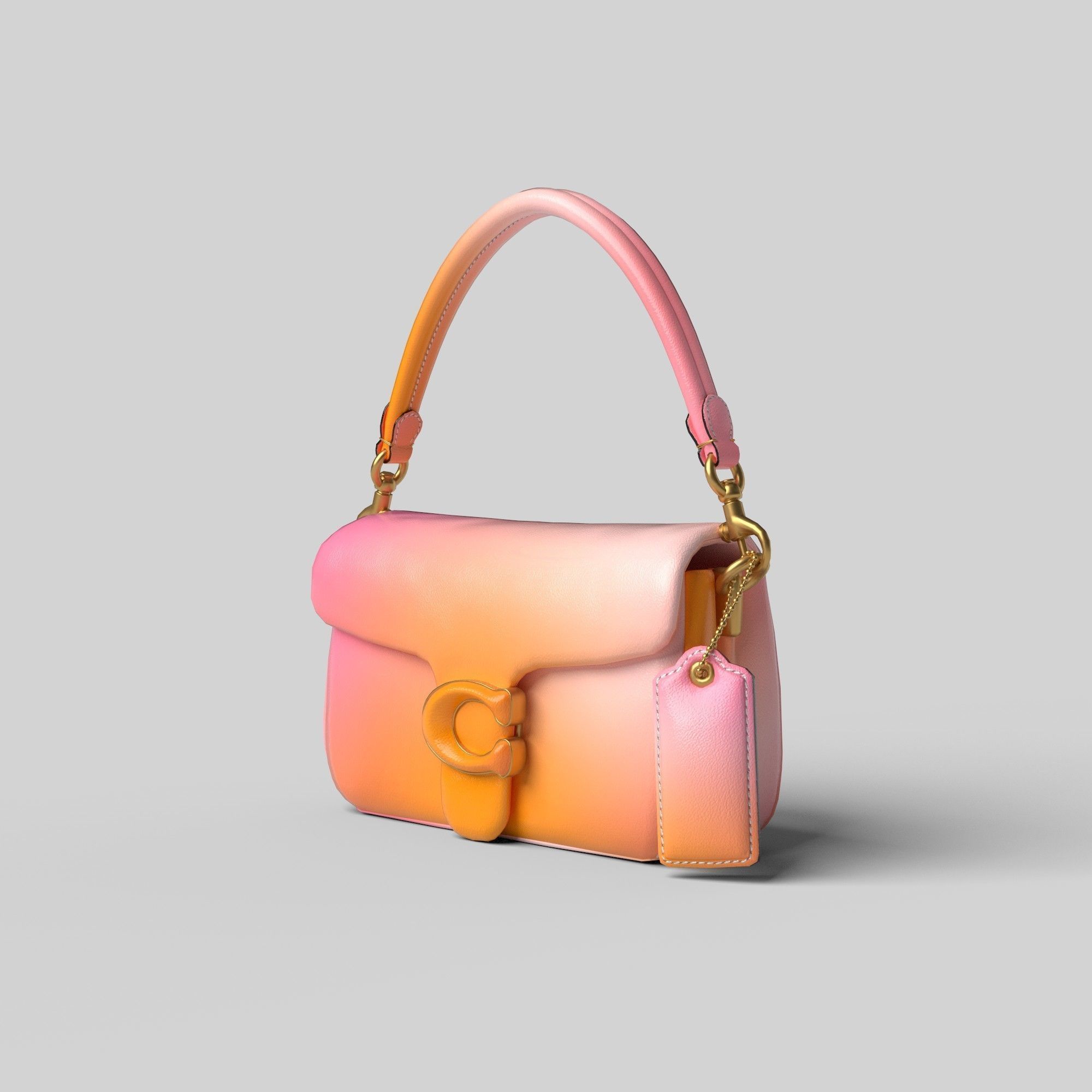 BAG-PILLOW TABBY SHOULDER  Low-poly 3D model_11