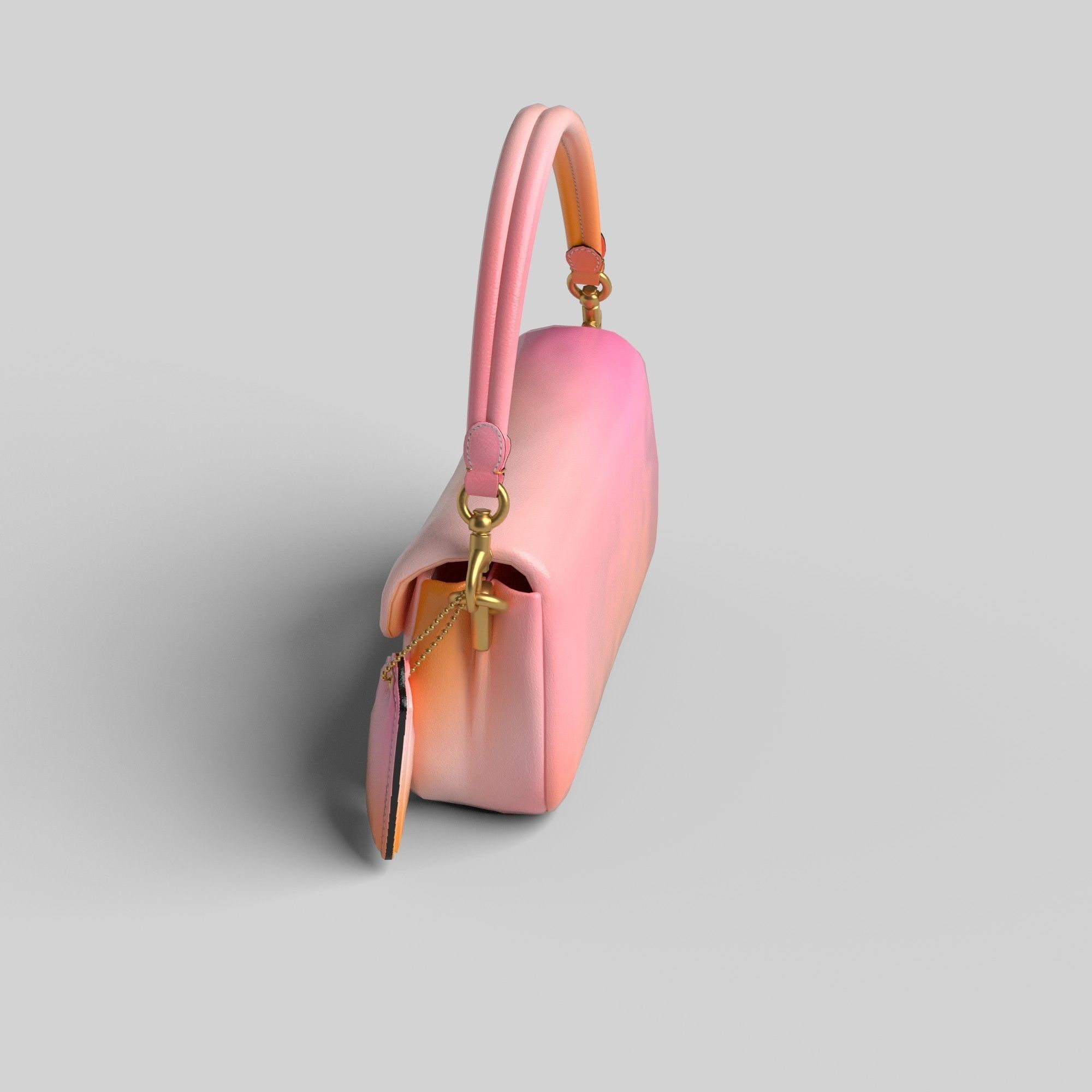 BAG-PILLOW TABBY SHOULDER  Low-poly 3D model_9