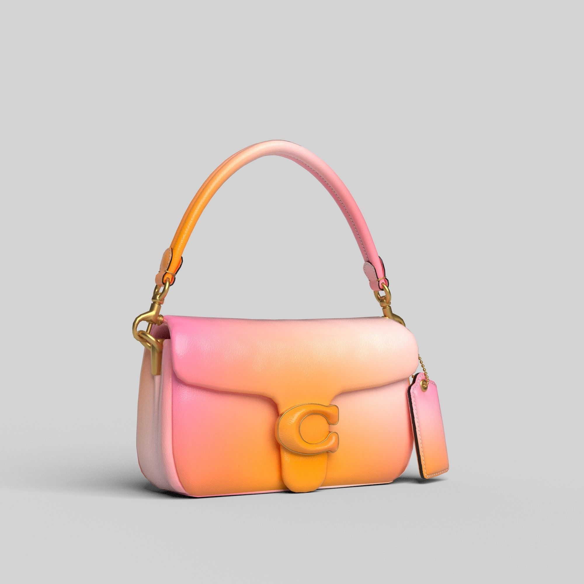 BAG-PILLOW TABBY SHOULDER  Low-poly 3D model_2