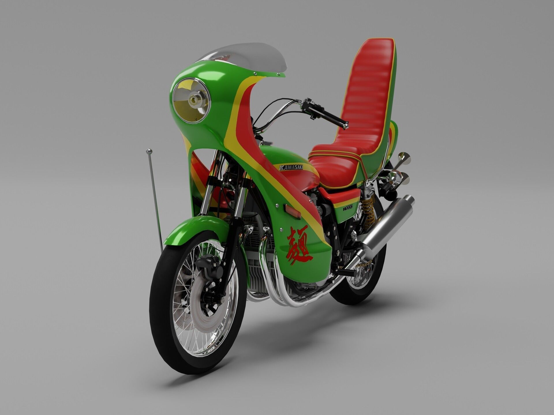 Kz1000a Bosozoku Style 3D model_5