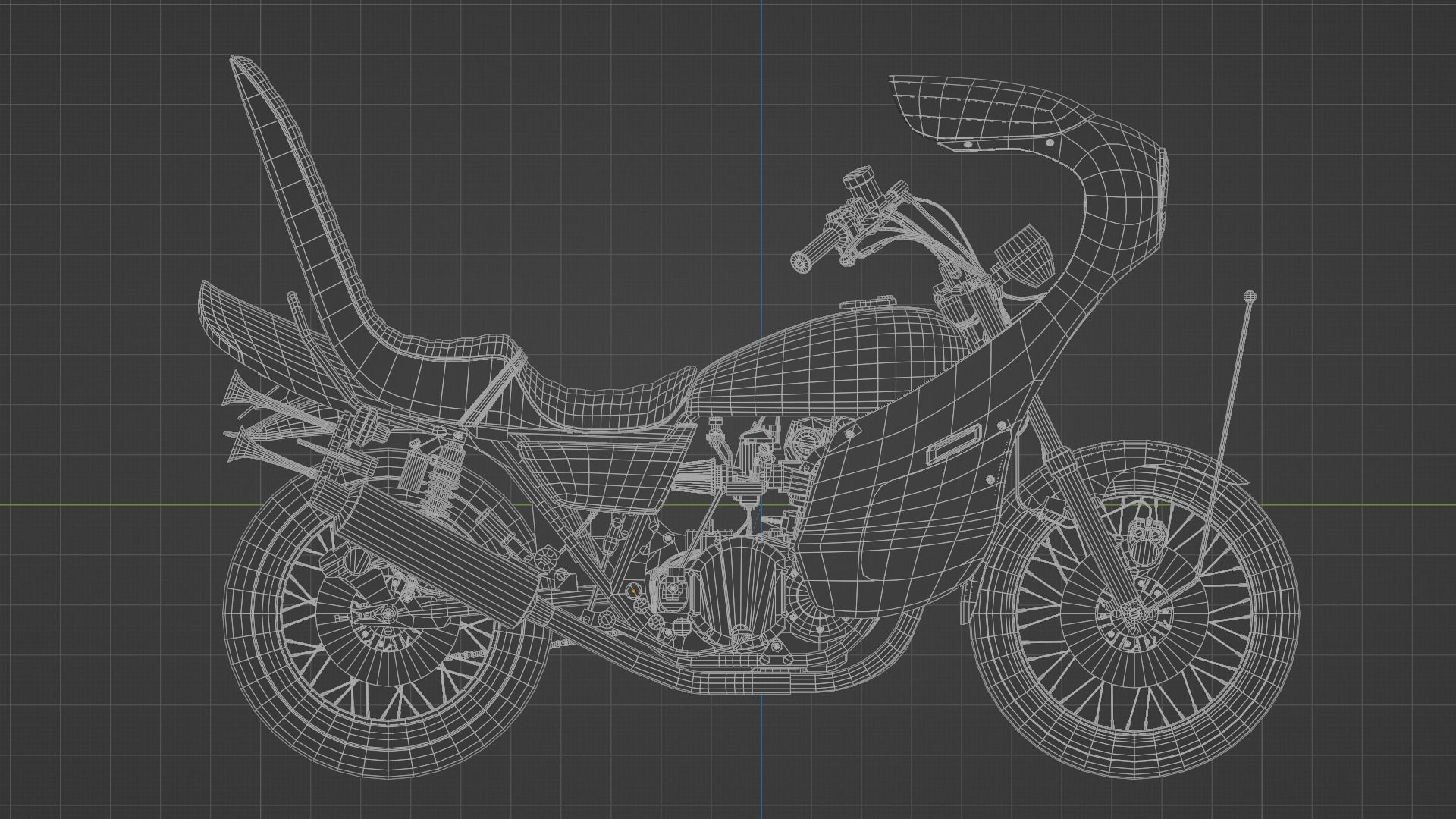 Kz1000a Bosozoku Style 3D model_6