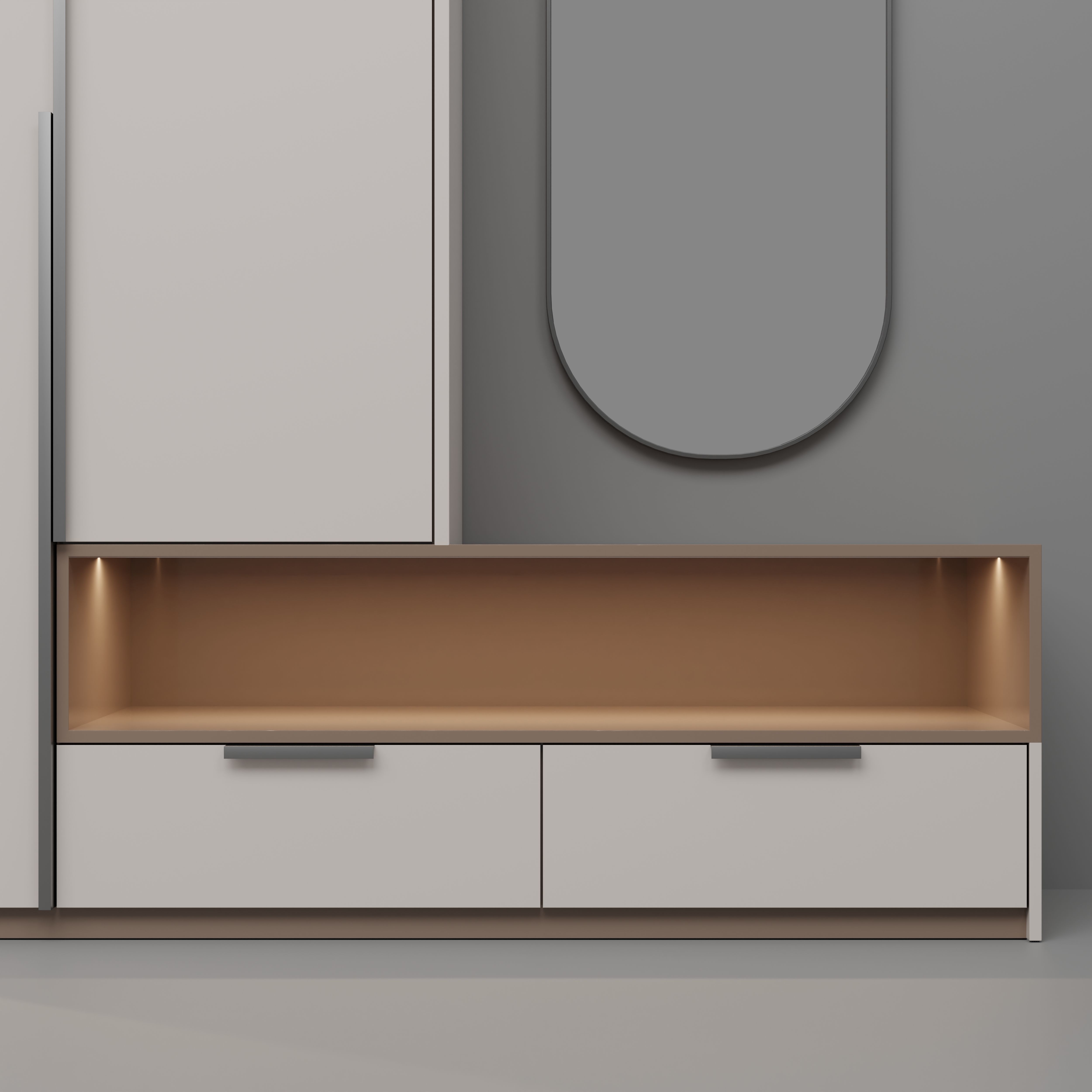 Modern Closet V4 3D model_4