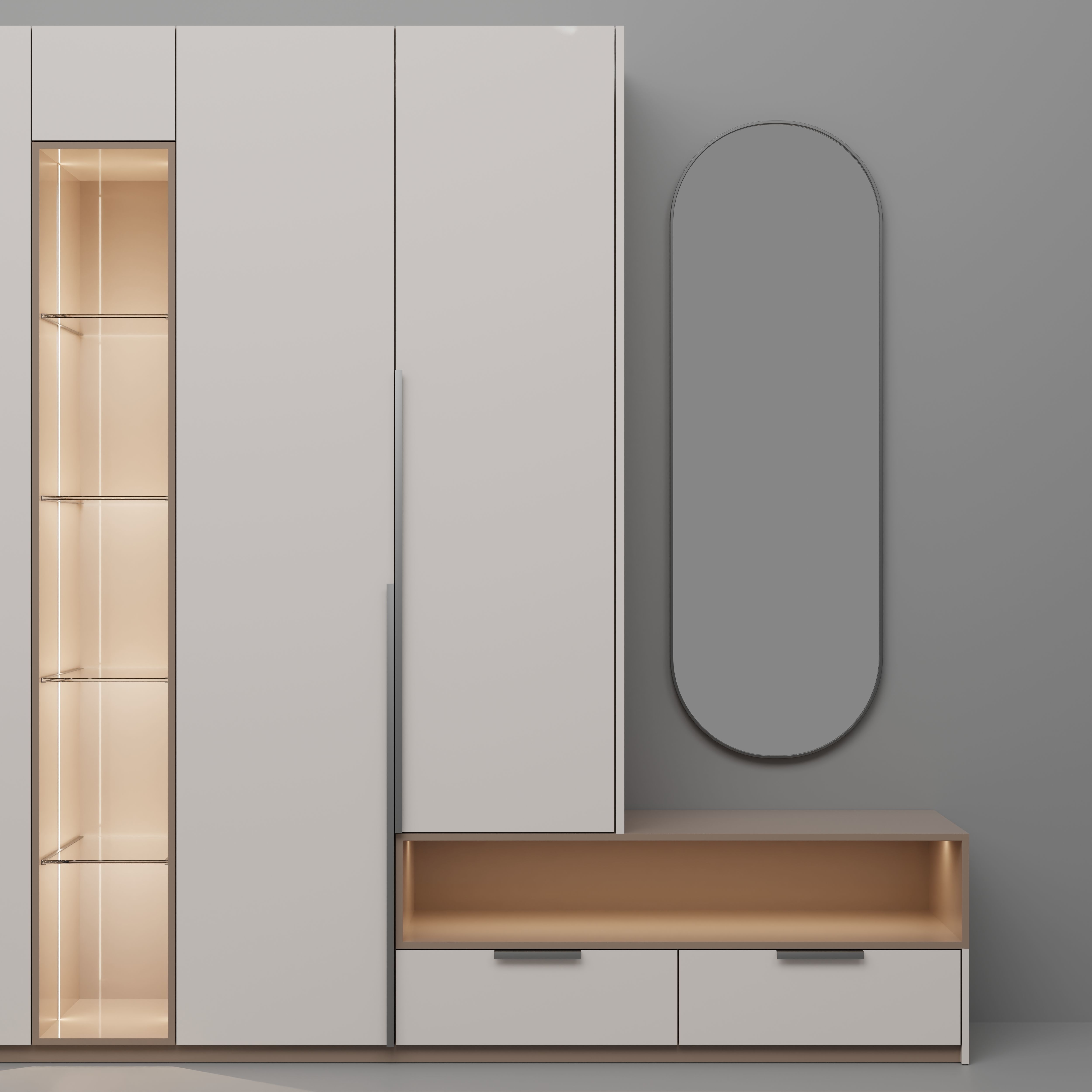 Modern Closet V4 3D model_3
