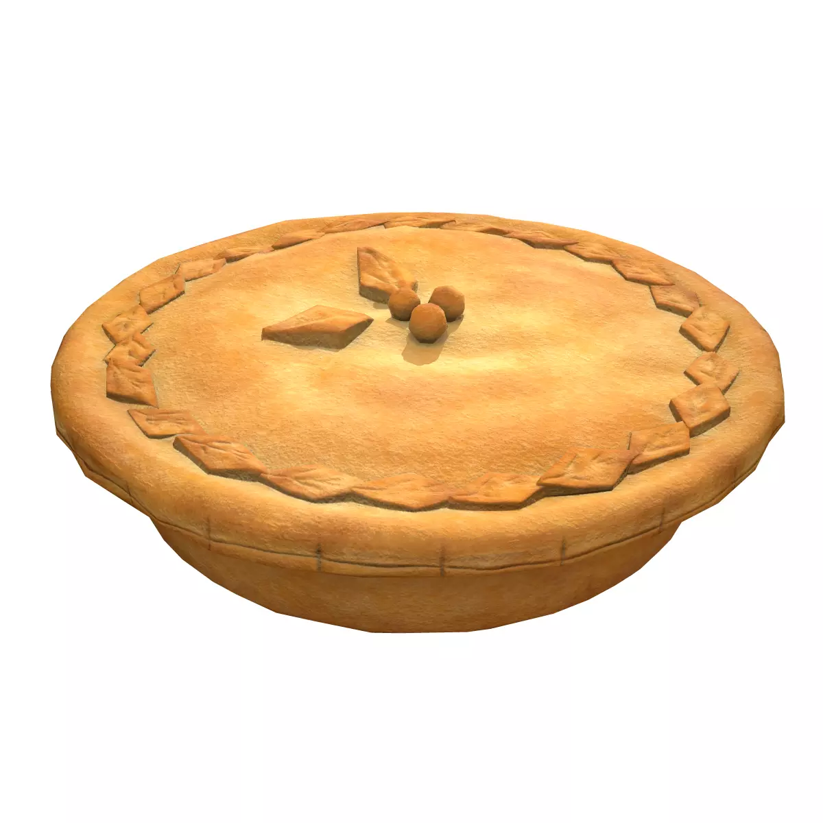 CherryPie Low-poly 3D model_0