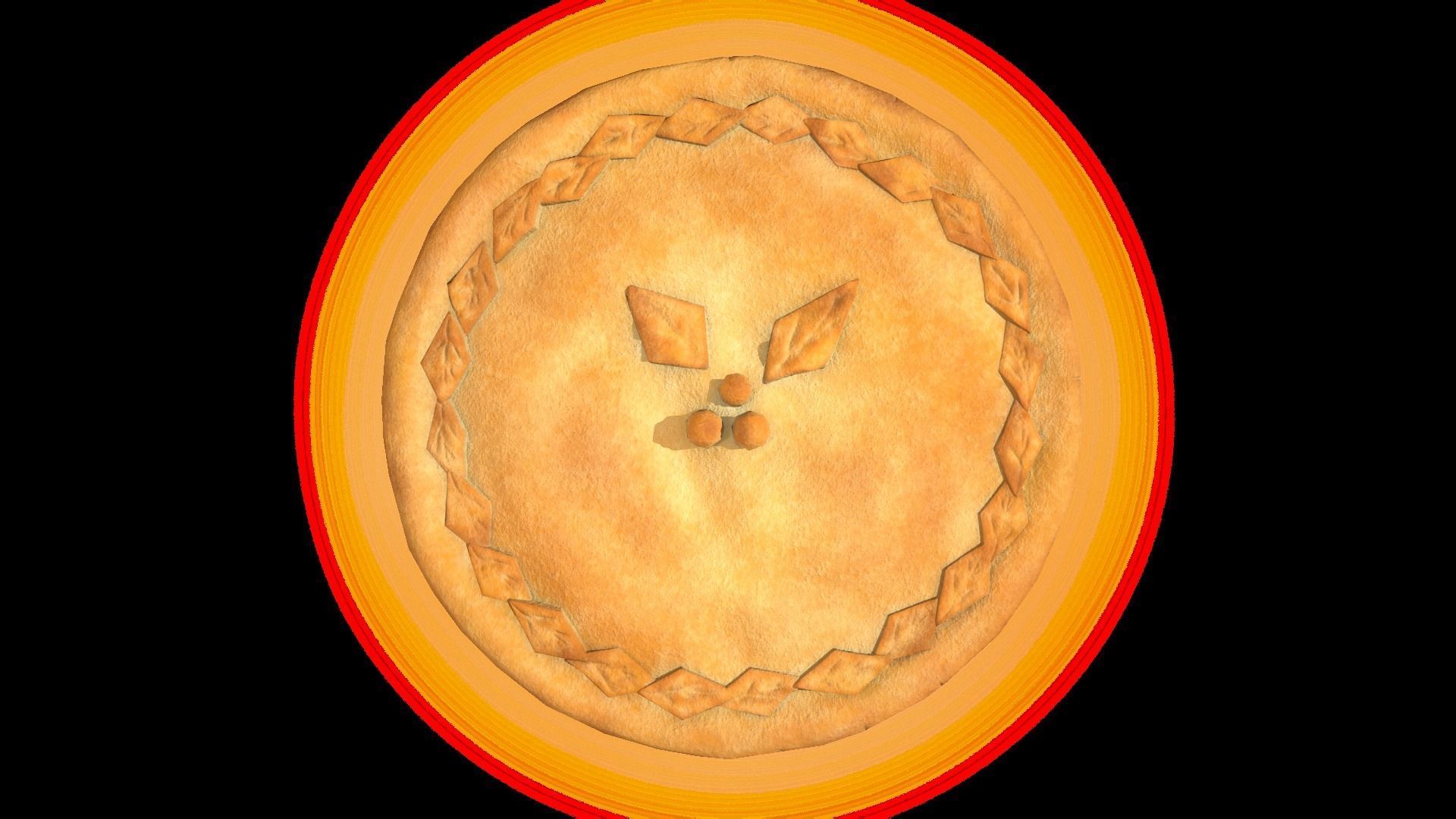 CherryPie Low-poly 3D model_3