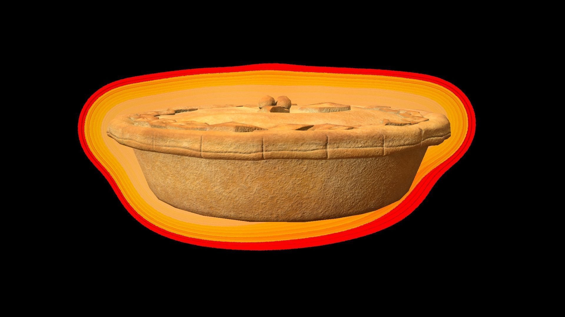 CherryPie Low-poly 3D model_4