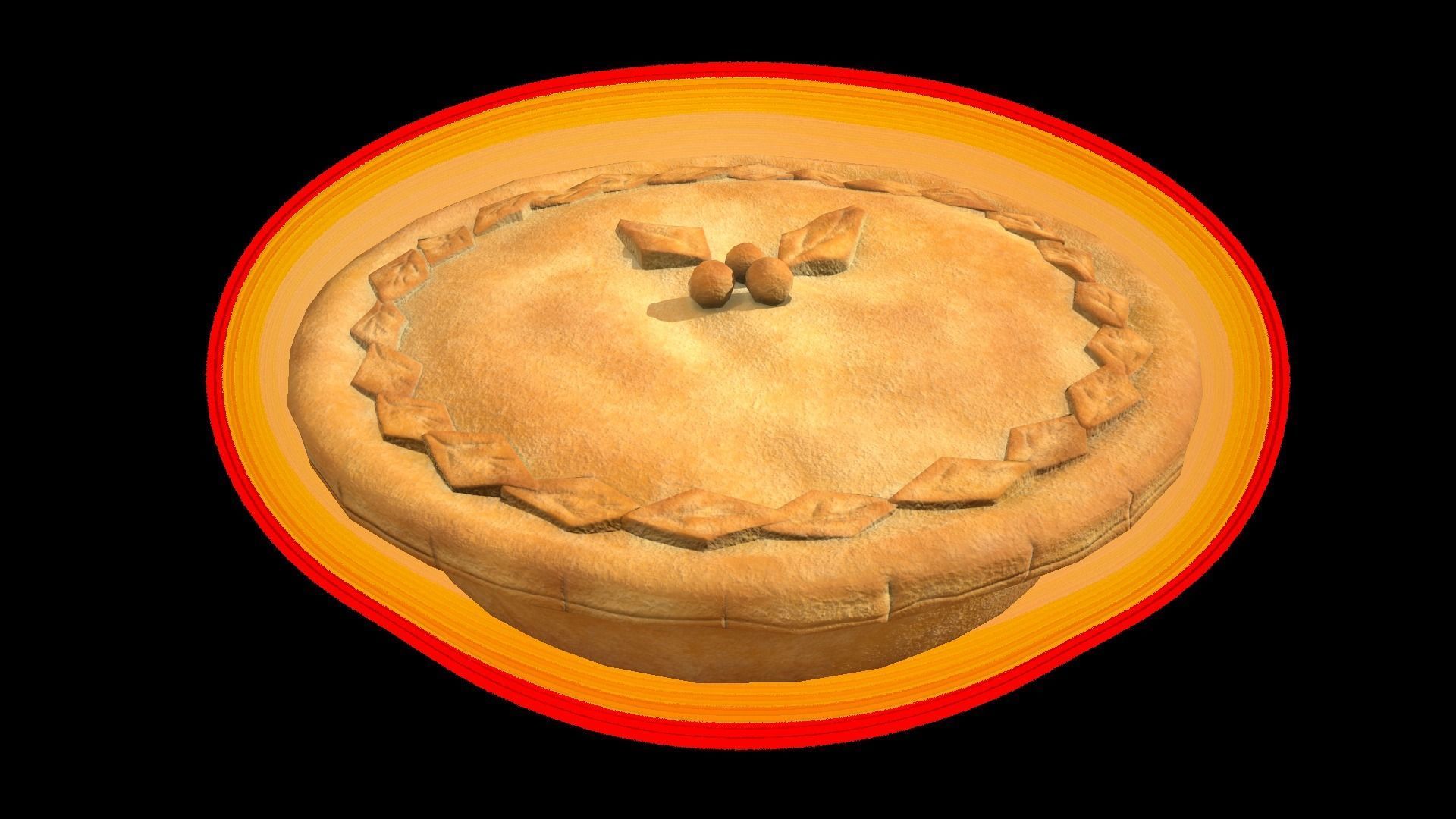 CherryPie Low-poly 3D model_6