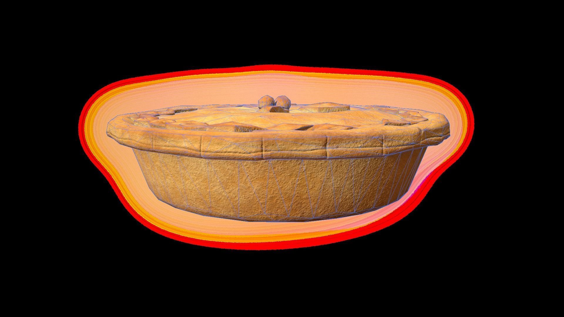 CherryPie Low-poly 3D model_10