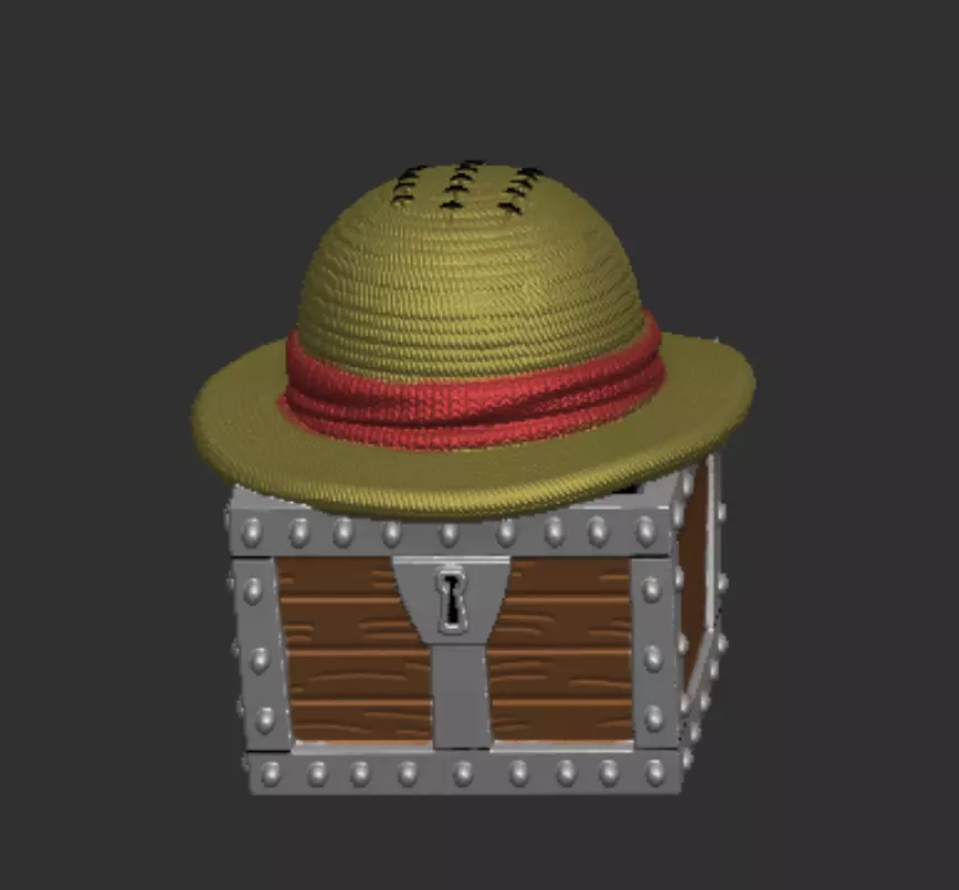 keycap sombrero de luffy  hat one piece  3D print model_0