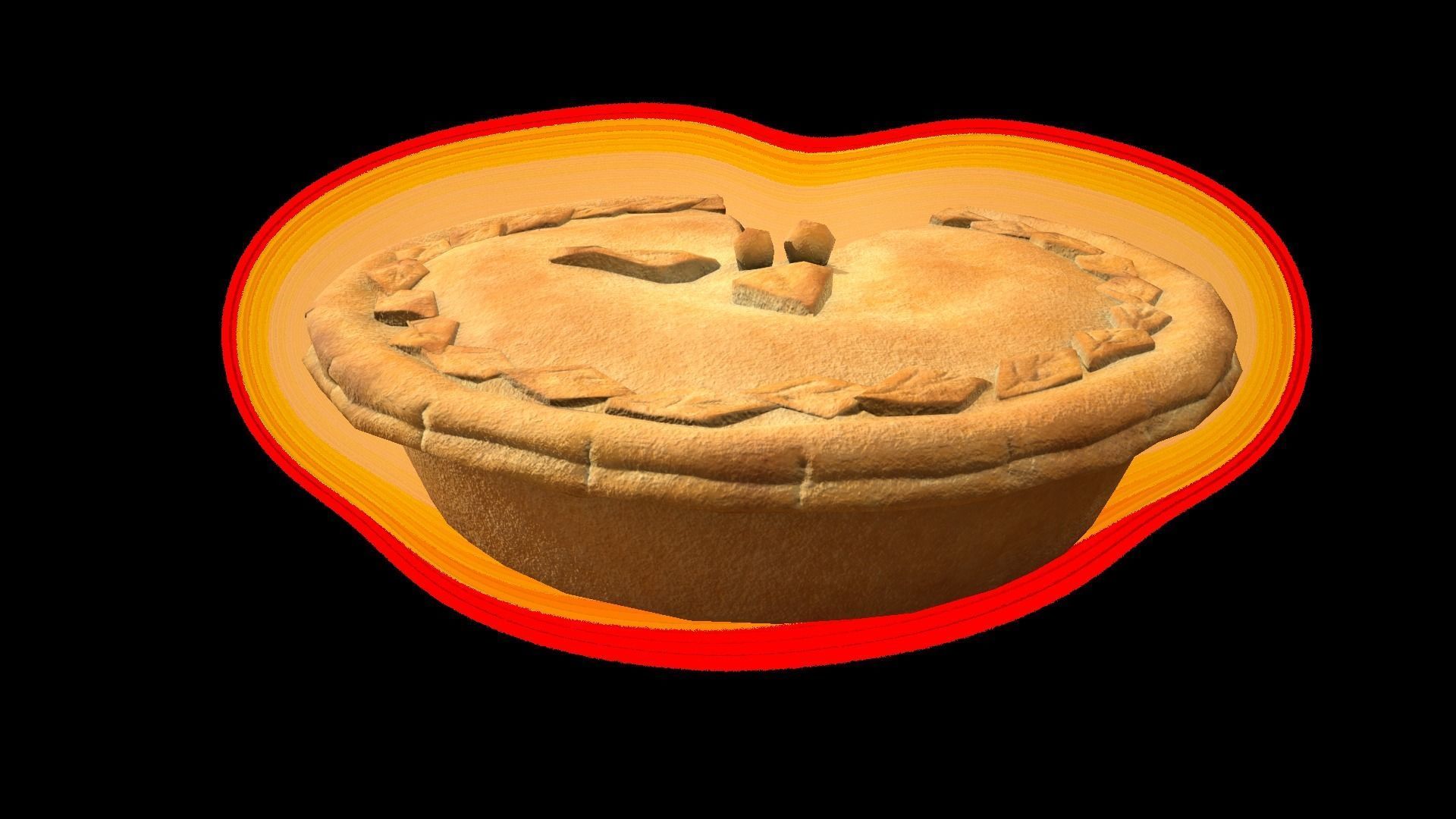 CherryPieChart Low-poly 3D model_4