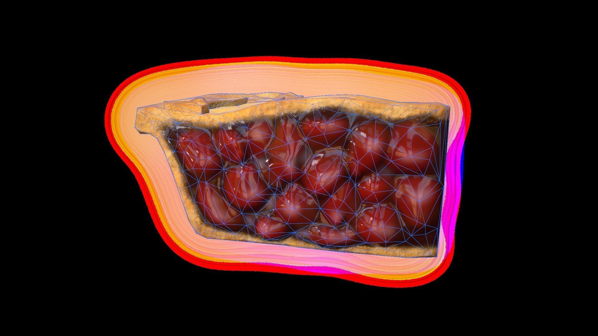 CherryPiePiece Low-poly 3D model_5