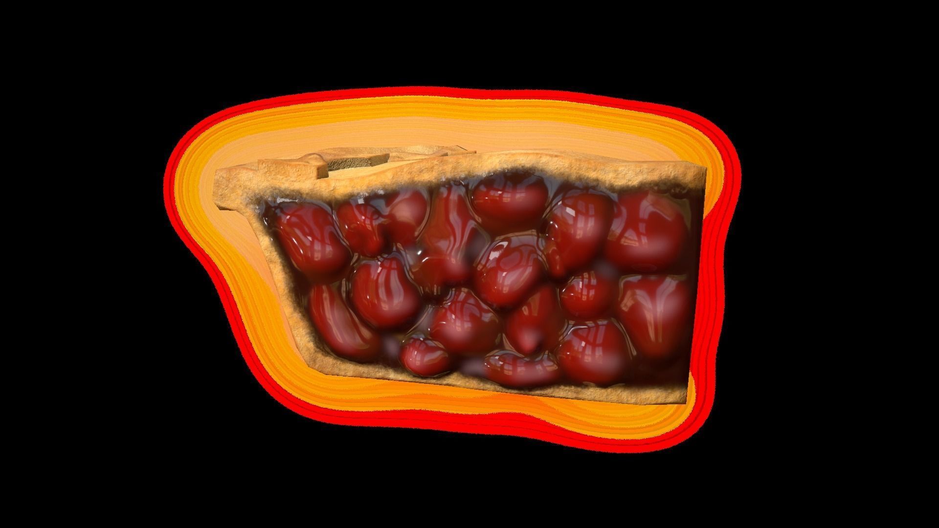 CherryPiePiece Low-poly 3D model_4