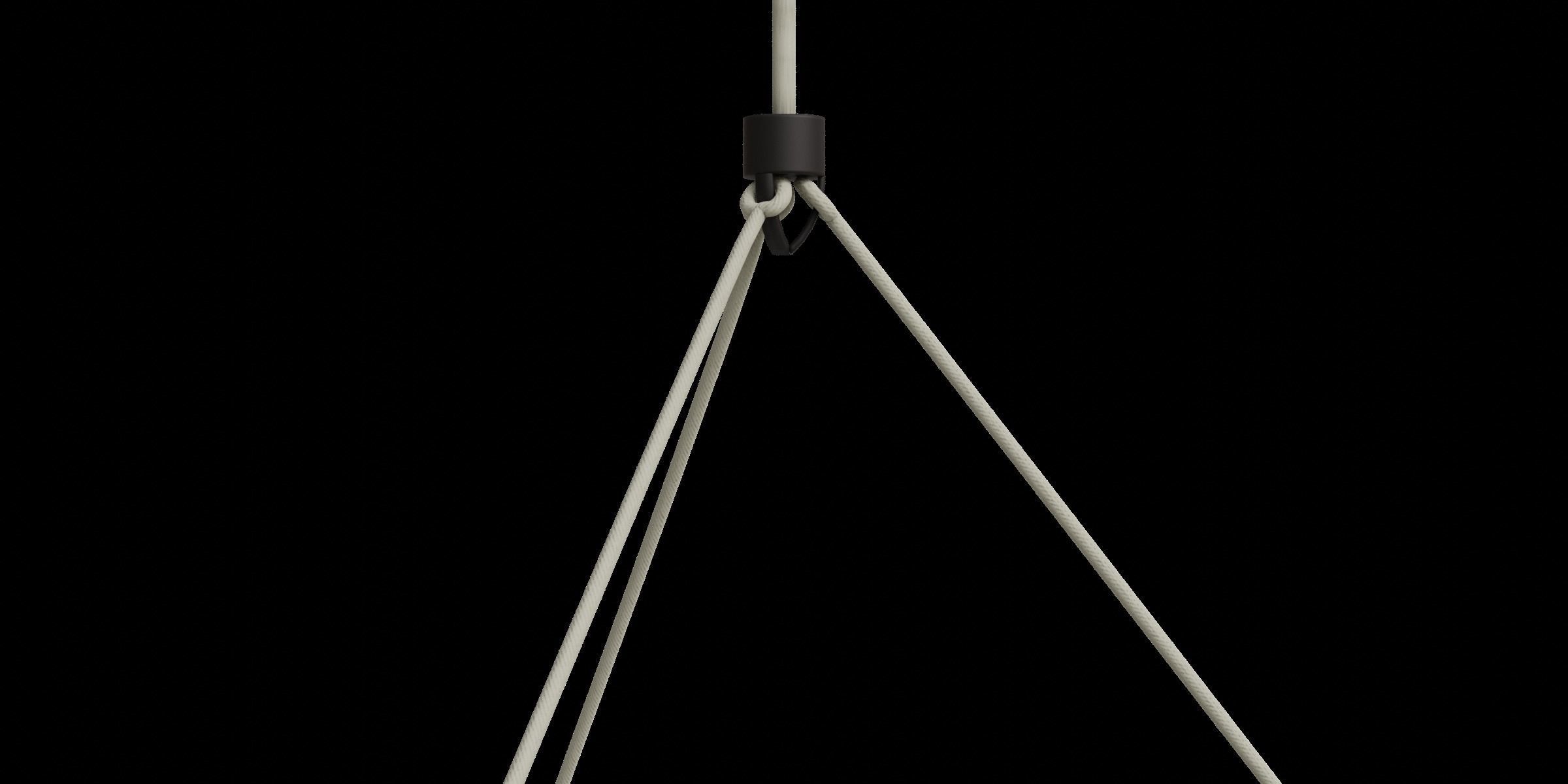 Black Circle Led Pendant Low-poly 3D model_6