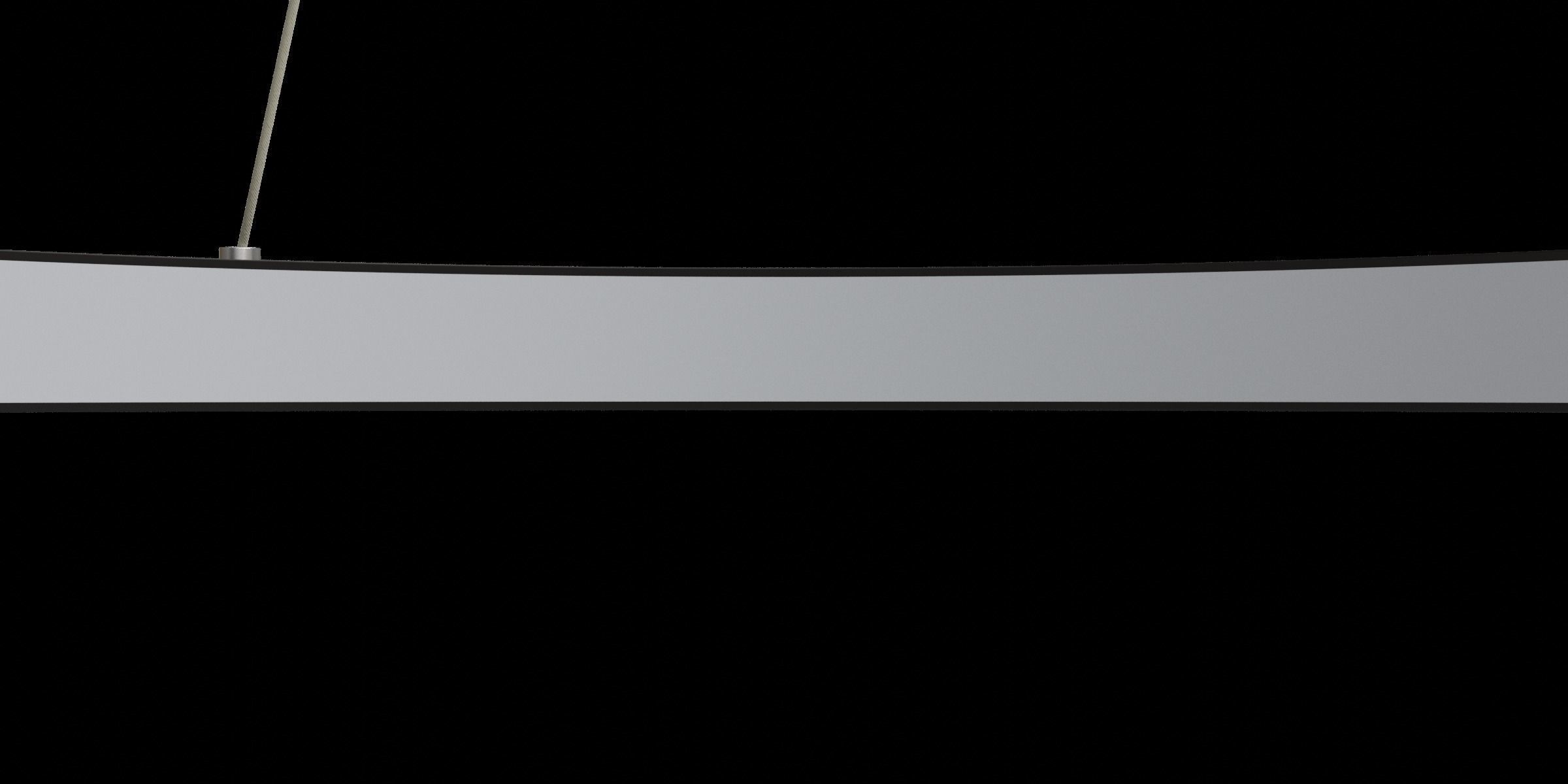 Black Circle Led Pendant Low-poly 3D model_7