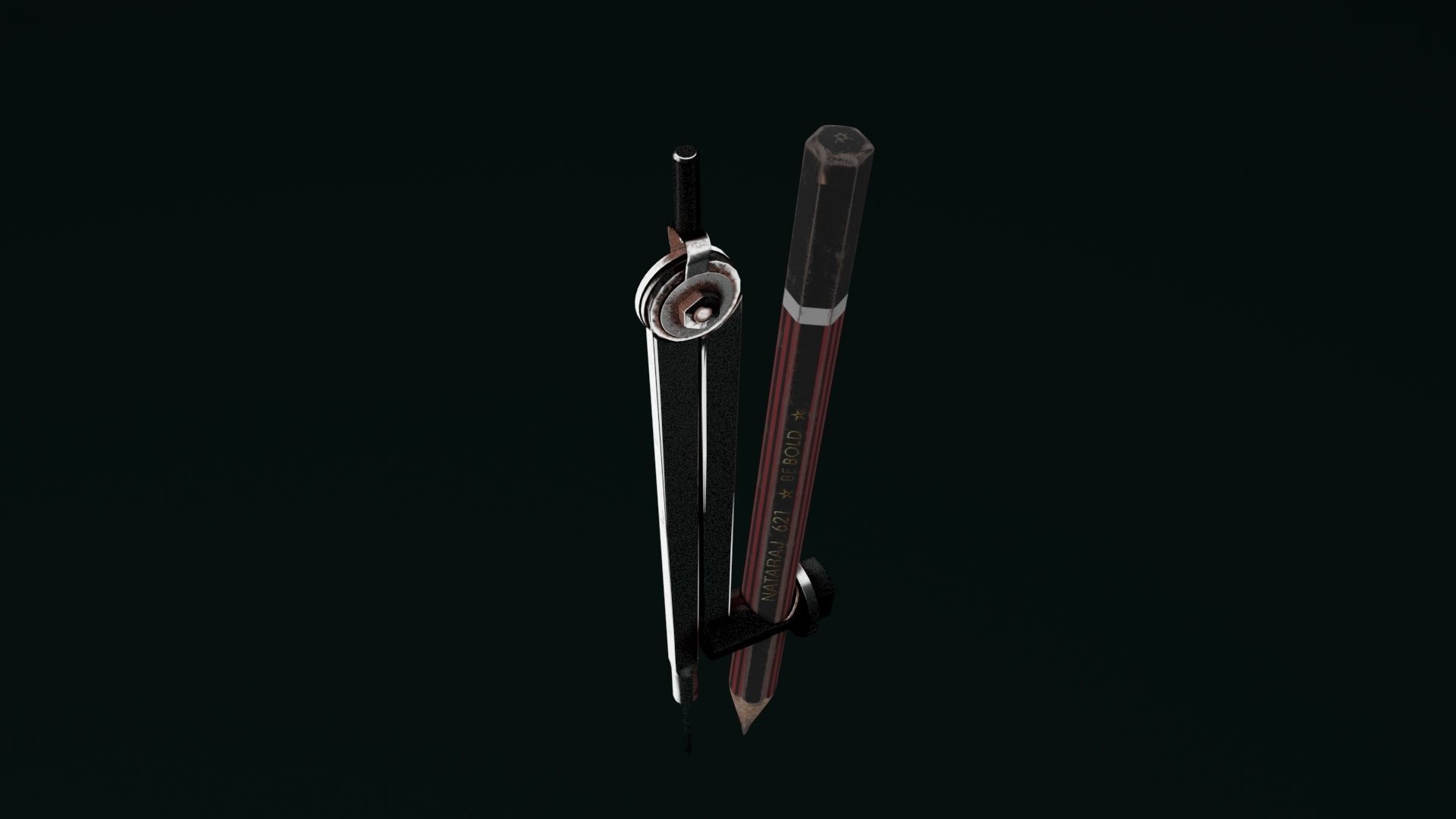 Self Centered Compass 3D model_2