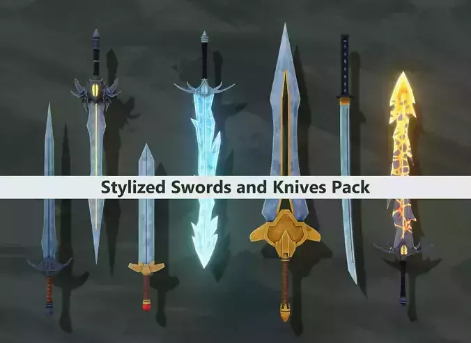Stylized Swords and Knives Pack