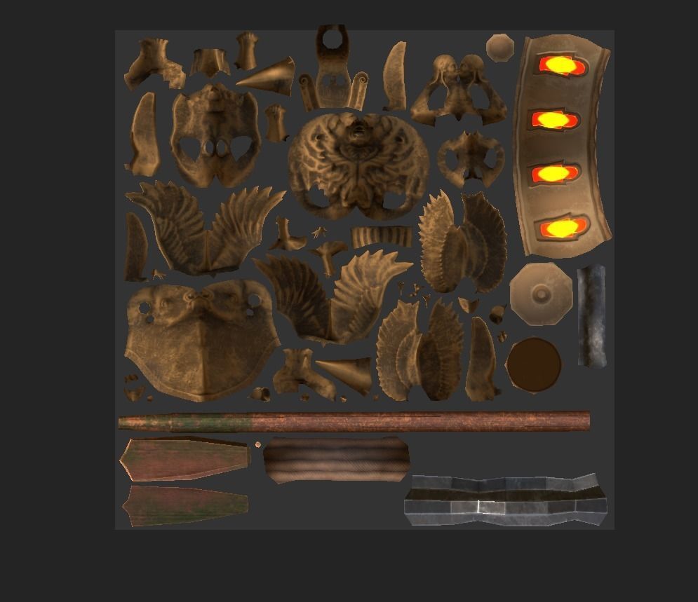 Trireme Low-poly 3D model_31