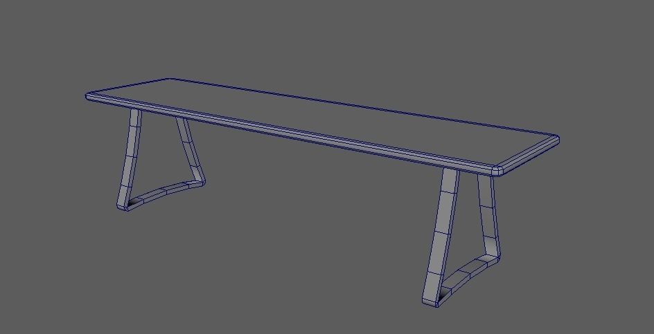 Chair LowPolygon Low-poly 3D model_2