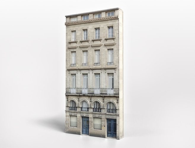 10 Old Building Collection Assets Low-poly 3D model 7