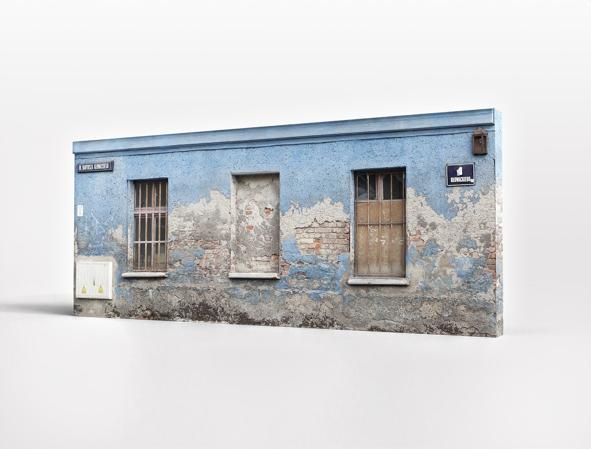 10 Old Building Collection Assets Low-poly 3D model_4