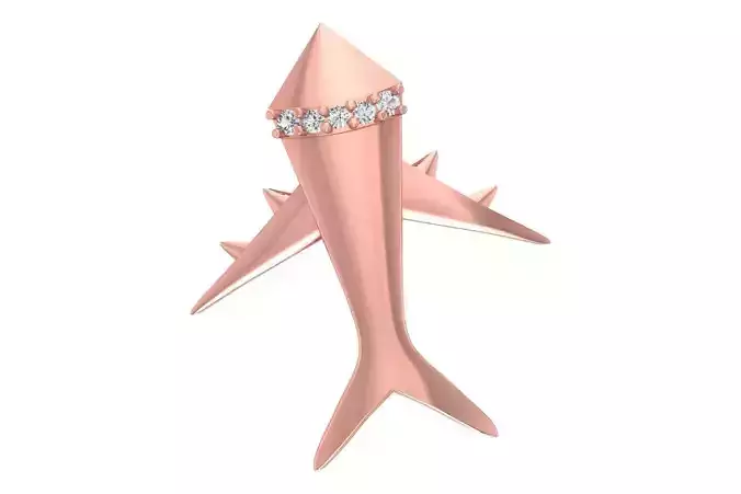 Childran Airoplane Pendant 3dm STL OBJ FBX Renders Details 3D print model