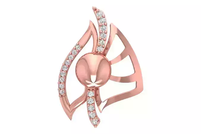 Women Pearl Pendant 3dm STL OBJ FBX Renders Details