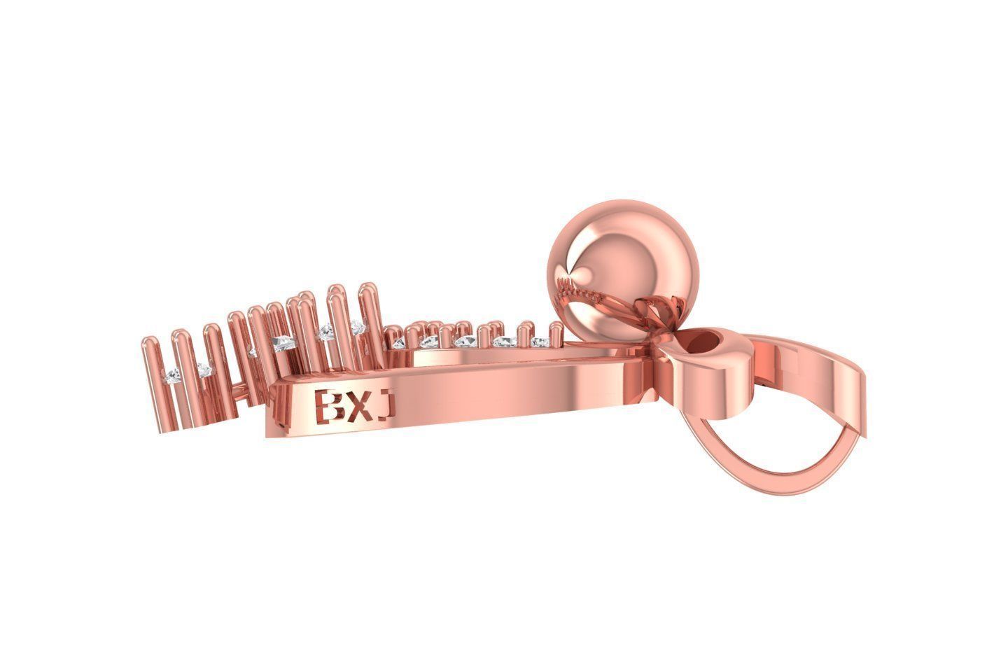 Women Pearl Pendant 3dm STL OBJ FBX Renders Details 3D print model_1