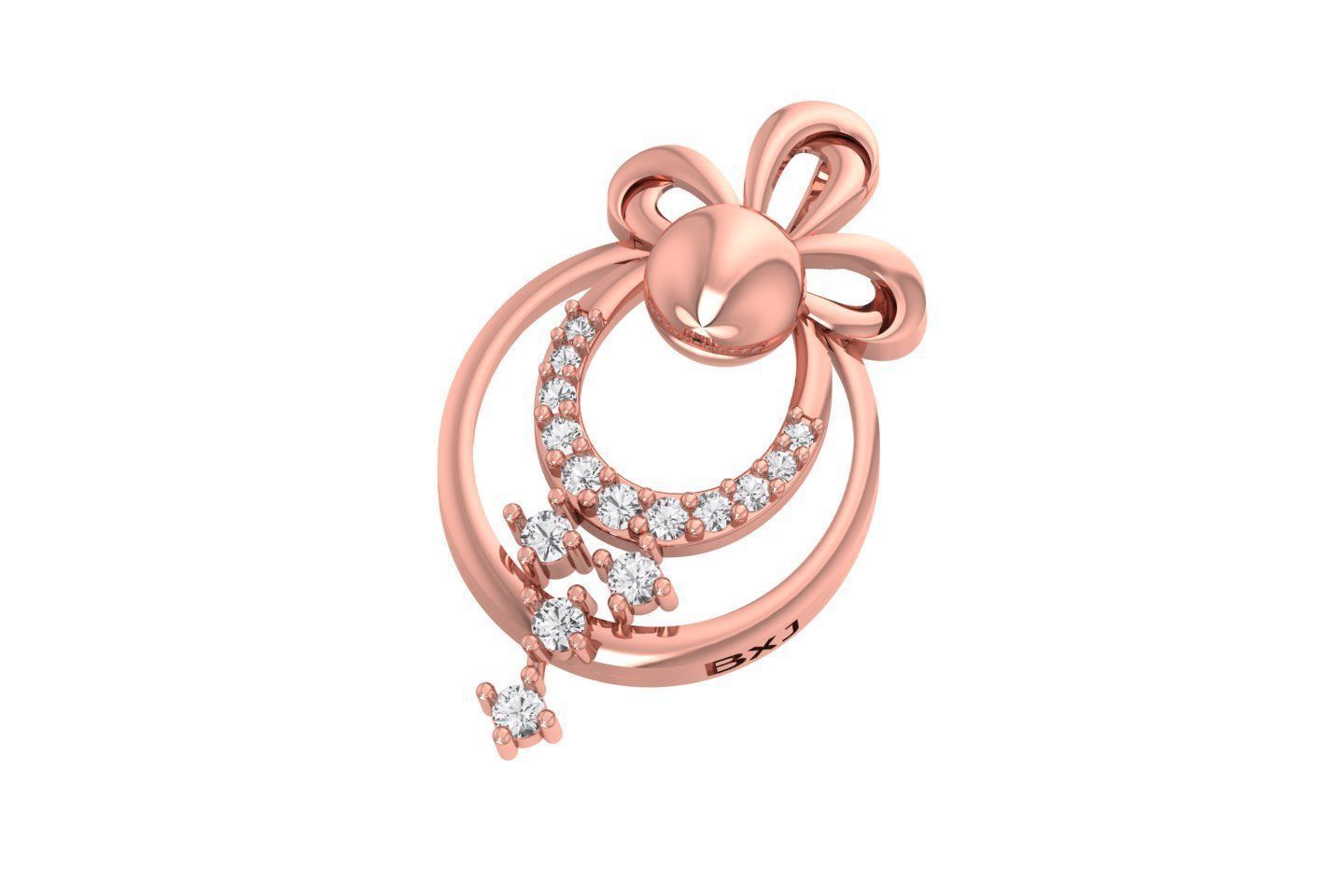 Women Pearl Pendant 3dm STL OBJ FBX Renders Details 3D print model_2